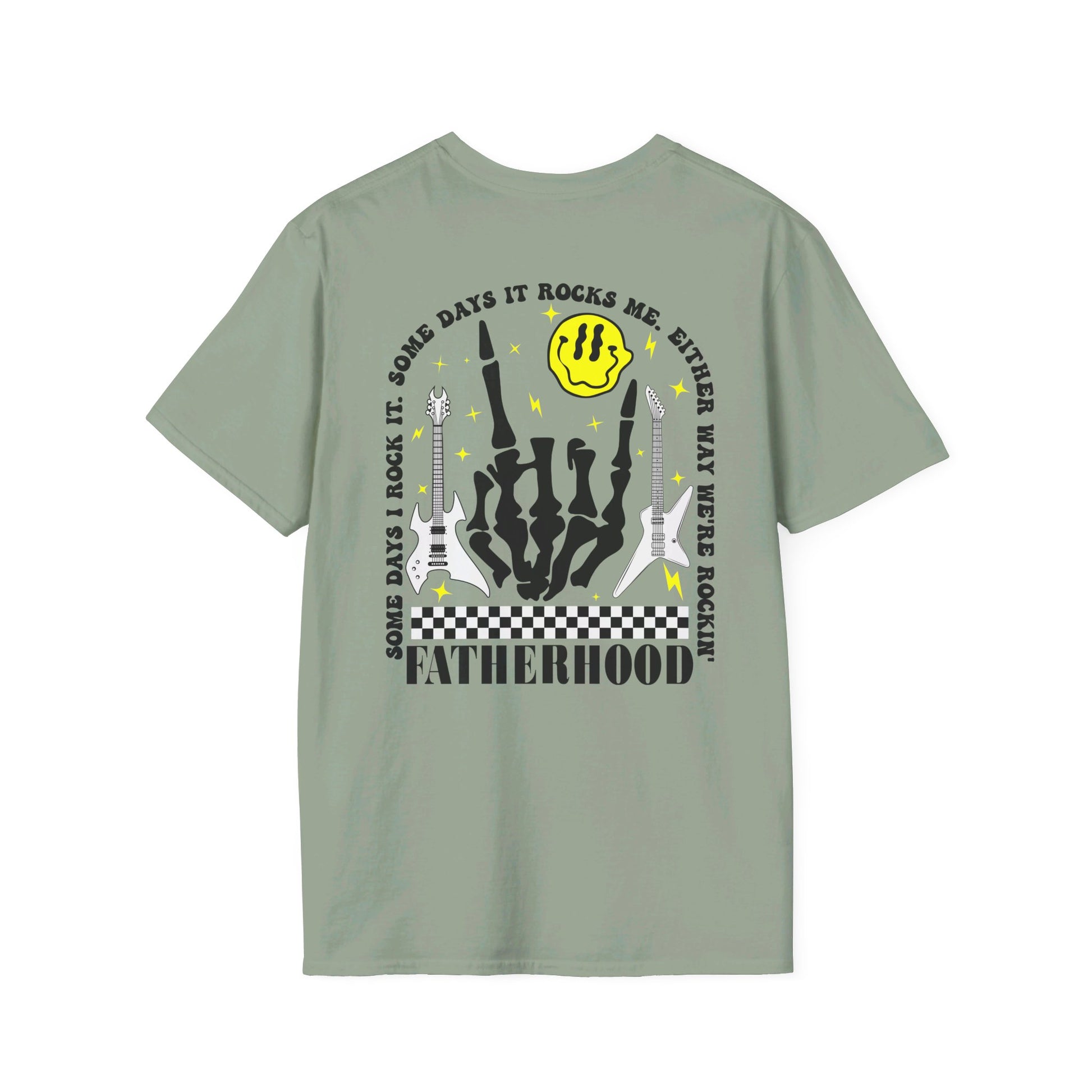 Rockin' Fatherhood - Unisex Softstyle T-Shirt - OCDandApparel