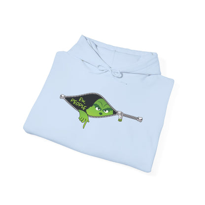 "Ew. People." Grinch Hoodie - Unisex Heavy Blend™ Hooded Sweatshirt - OCDandApparel