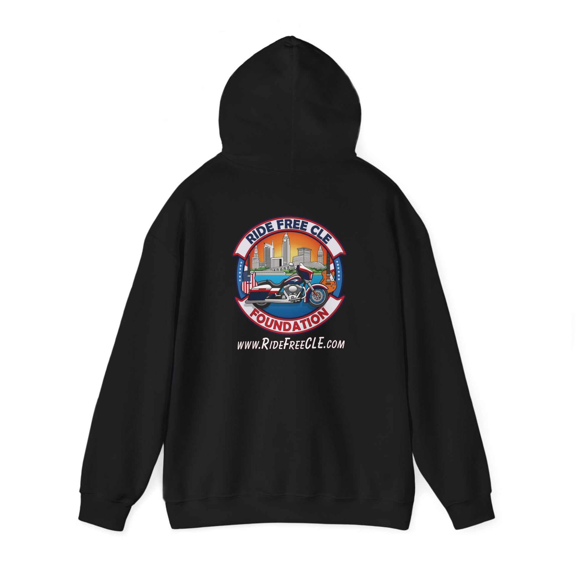 Ride Free CLE - Unisex Heavy Blend™ Hooded Sweatshirt - OCDandApparel