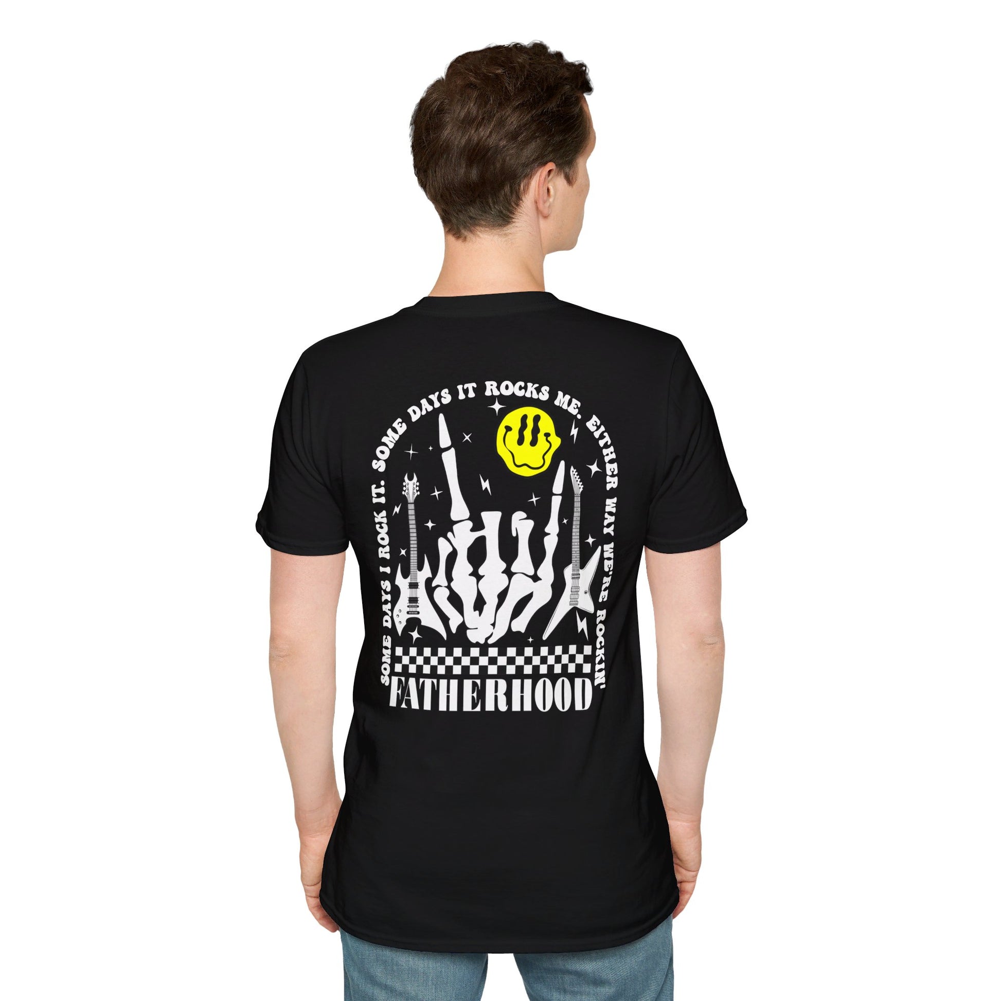 Rockin' Fatherhood - Unisex Softstyle T-Shirt - OCDandApparel