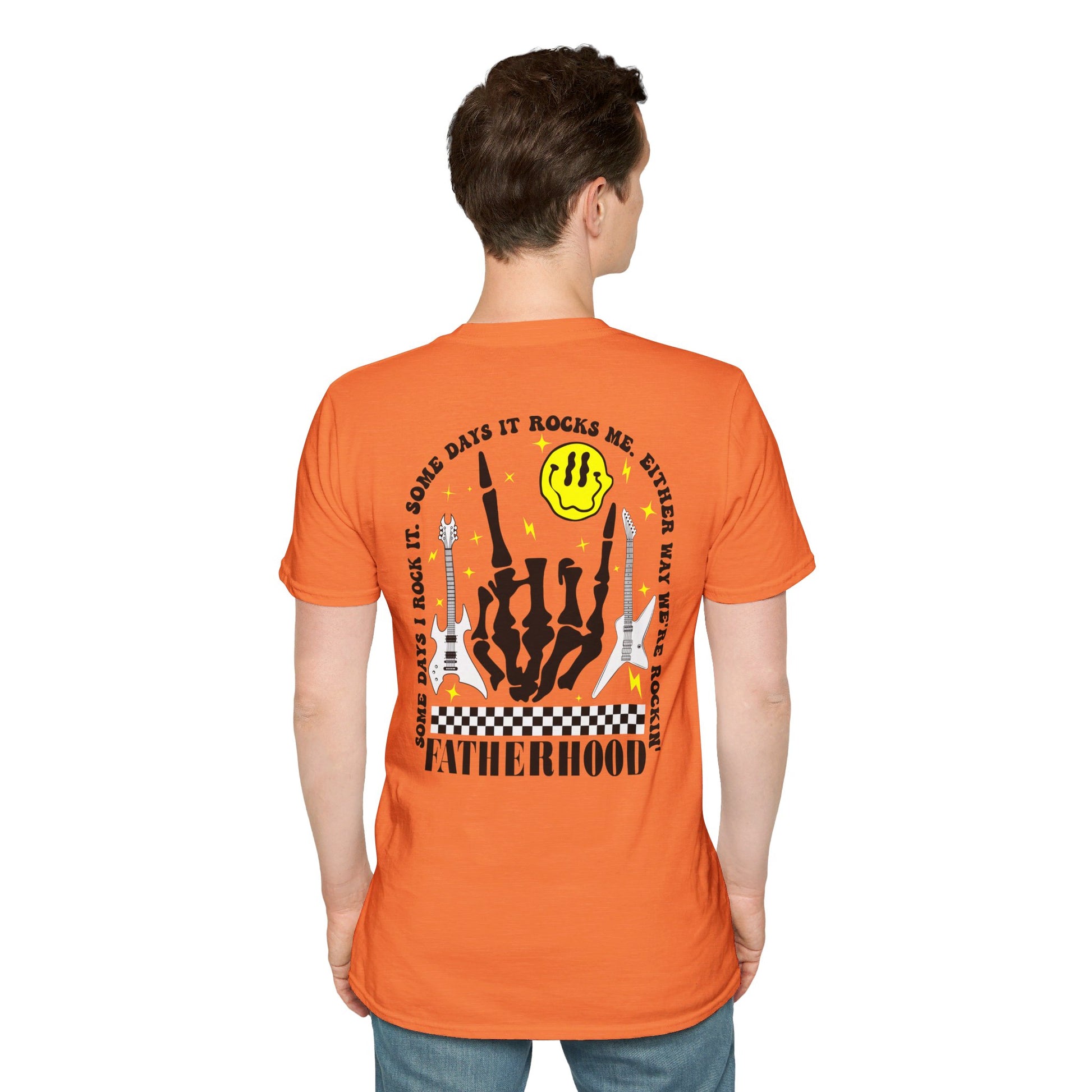 Rockin' Fatherhood - Unisex Softstyle T-Shirt - OCDandApparel