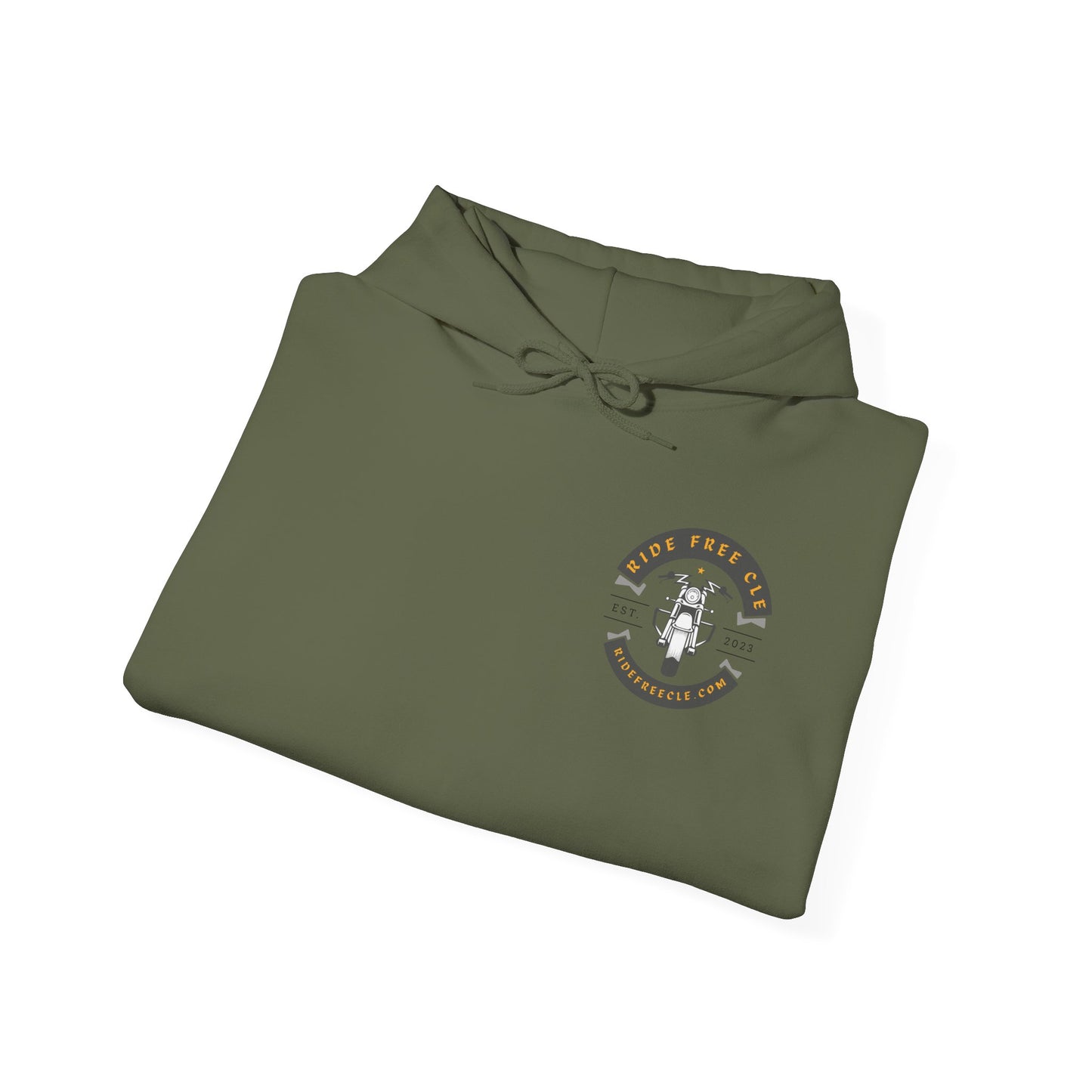 Ride Free CLE - Unisex Heavy Blend™ Hooded Sweatshirt - OCDandApparel