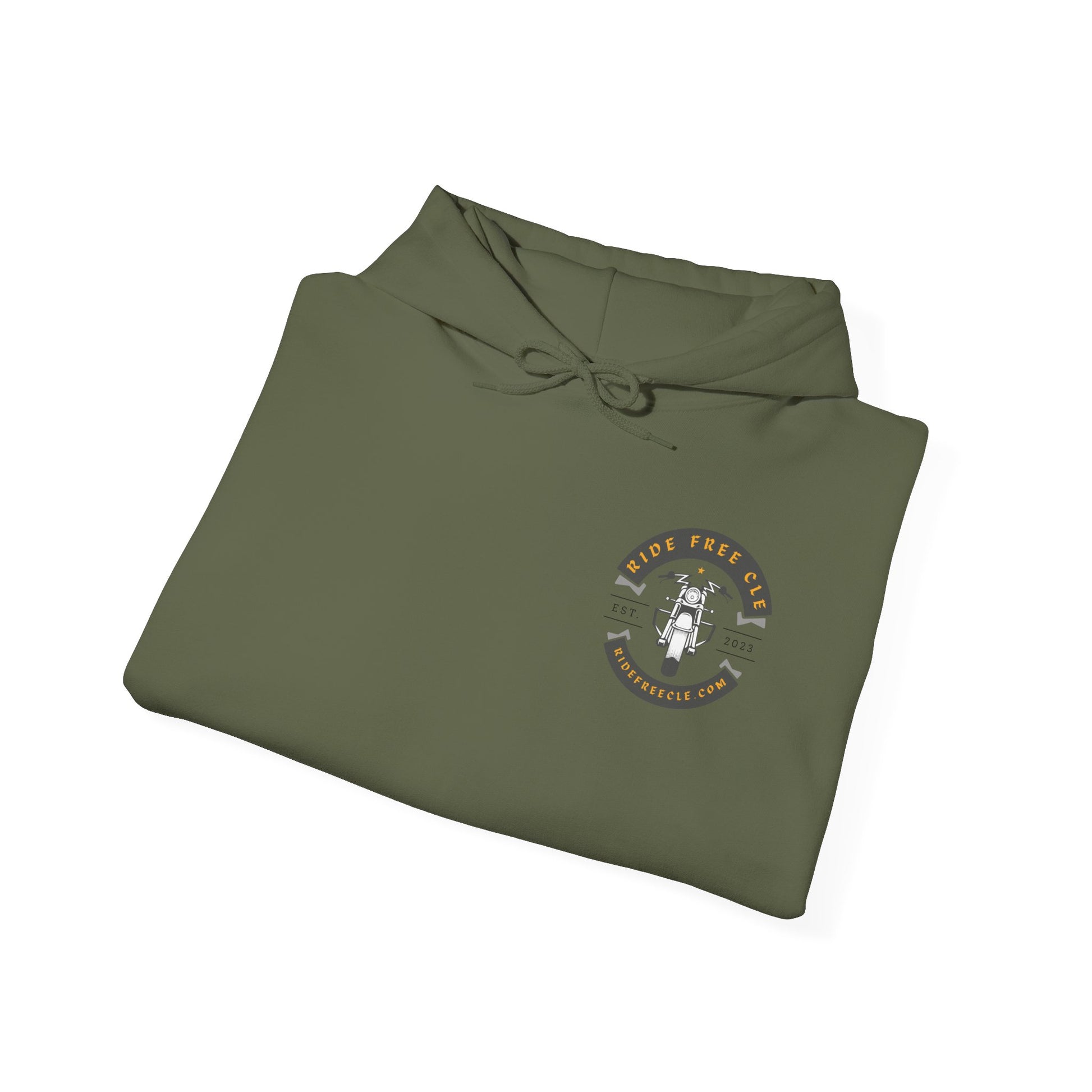 Ride Free CLE - Unisex Heavy Blend™ Hooded Sweatshirt - OCDandApparel