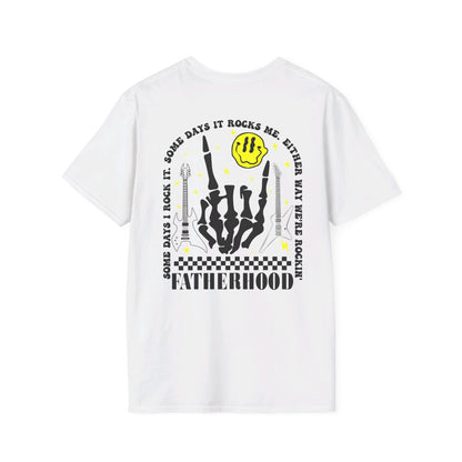 Rockin' Fatherhood - Unisex Softstyle T-Shirt - OCDandApparel