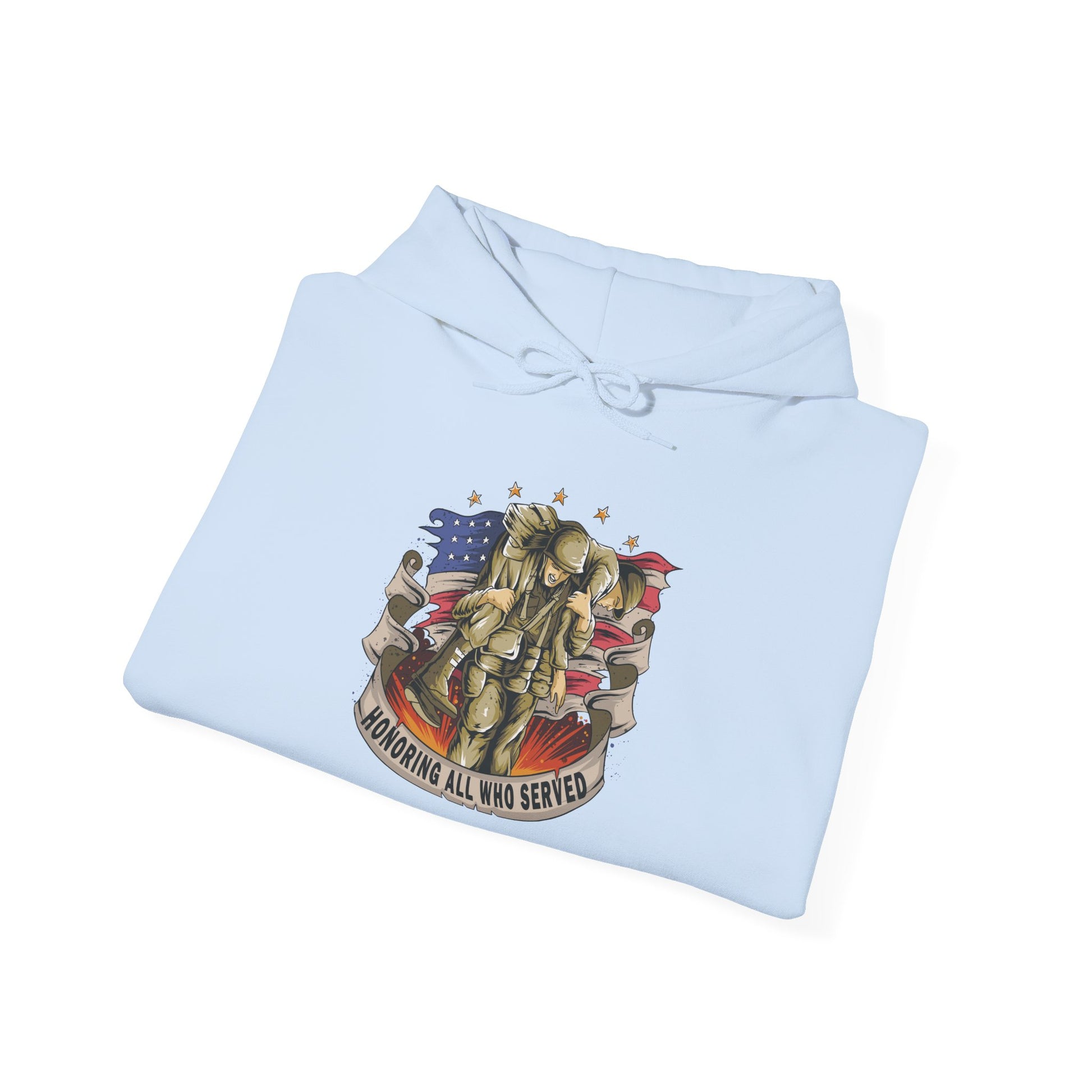 Honoring All Who Served - Unisex Heavy Blend™ Hooded Sweatshirt - OCDandApparel