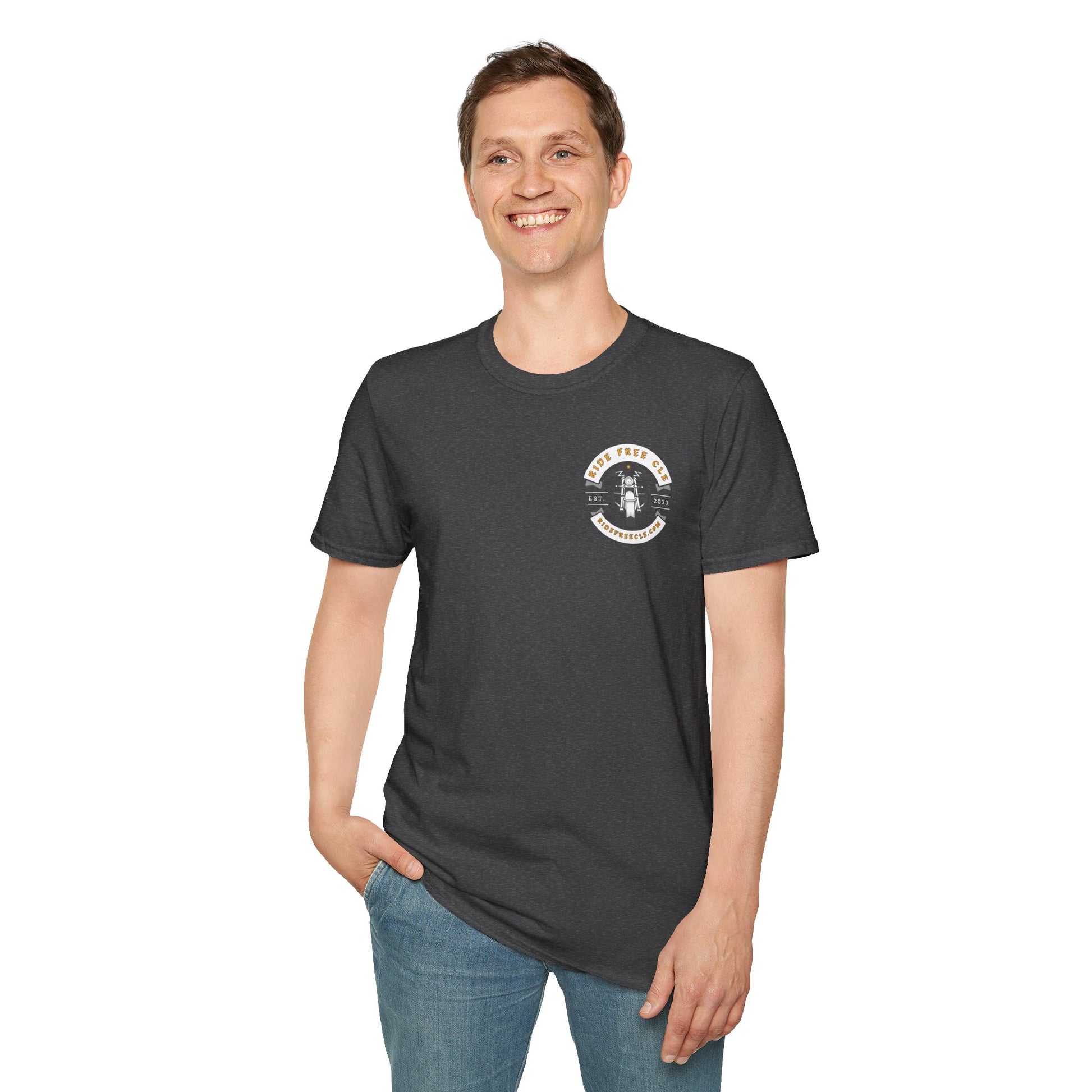 Ride Free CLE - Unisex Softstyle T-Shirt - OCDandApparel