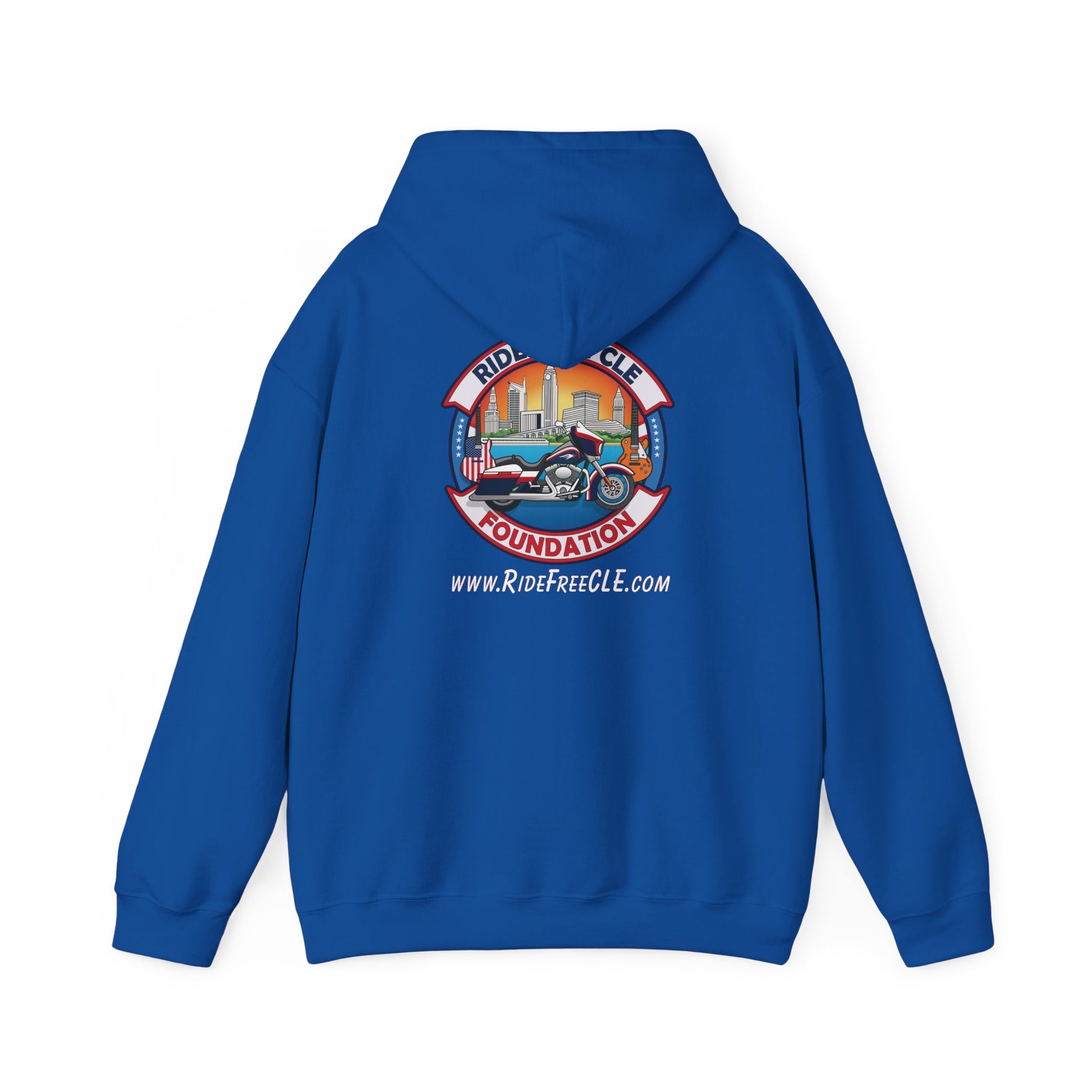 Ride Free CLE - Unisex Heavy Blend™ Hooded Sweatshirt - OCDandApparel