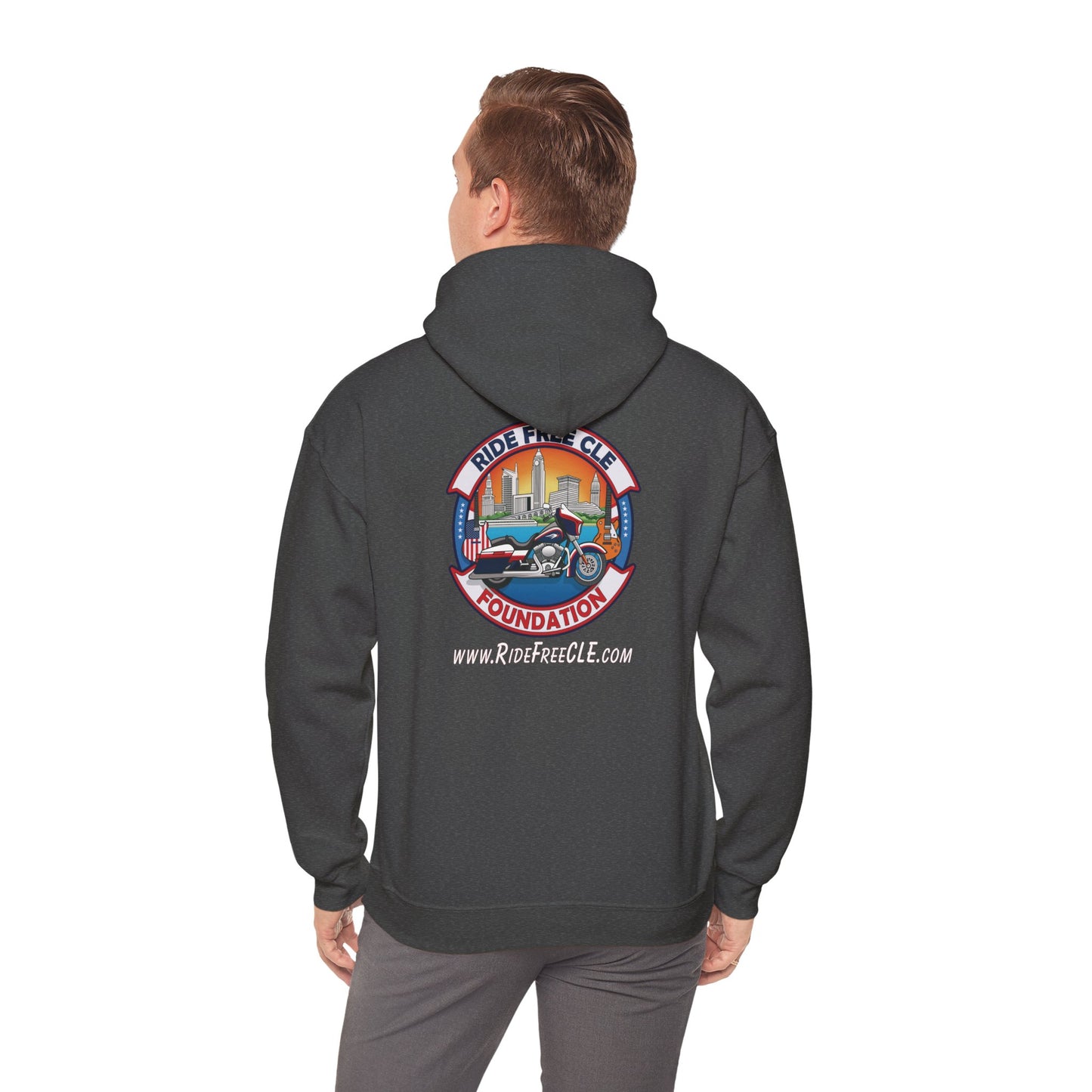 Ride Free CLE - Unisex Heavy Blend™ Hooded Sweatshirt - OCDandApparel