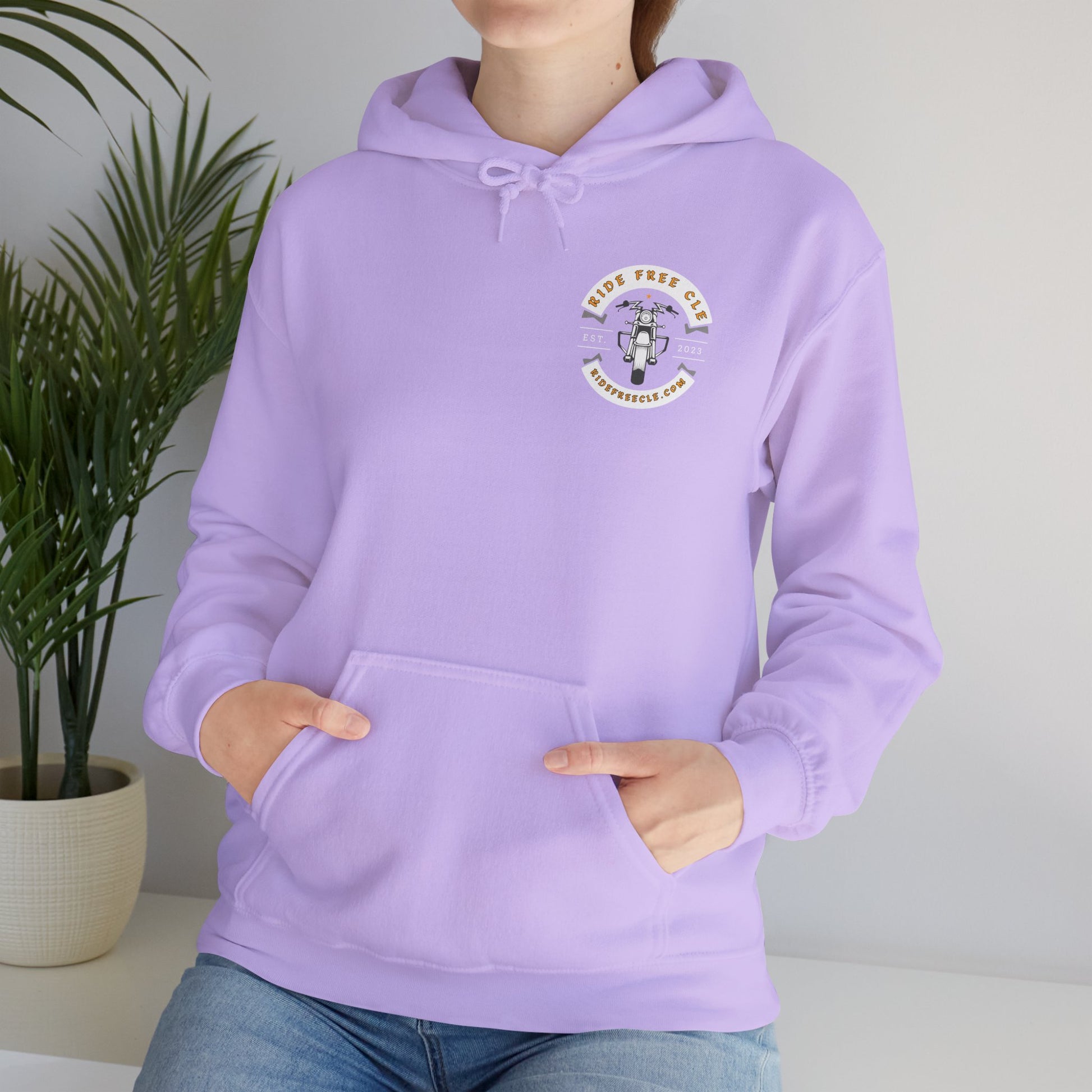 Ride Free CLE - Unisex Heavy Blend™ Hooded Sweatshirt - OCDandApparel