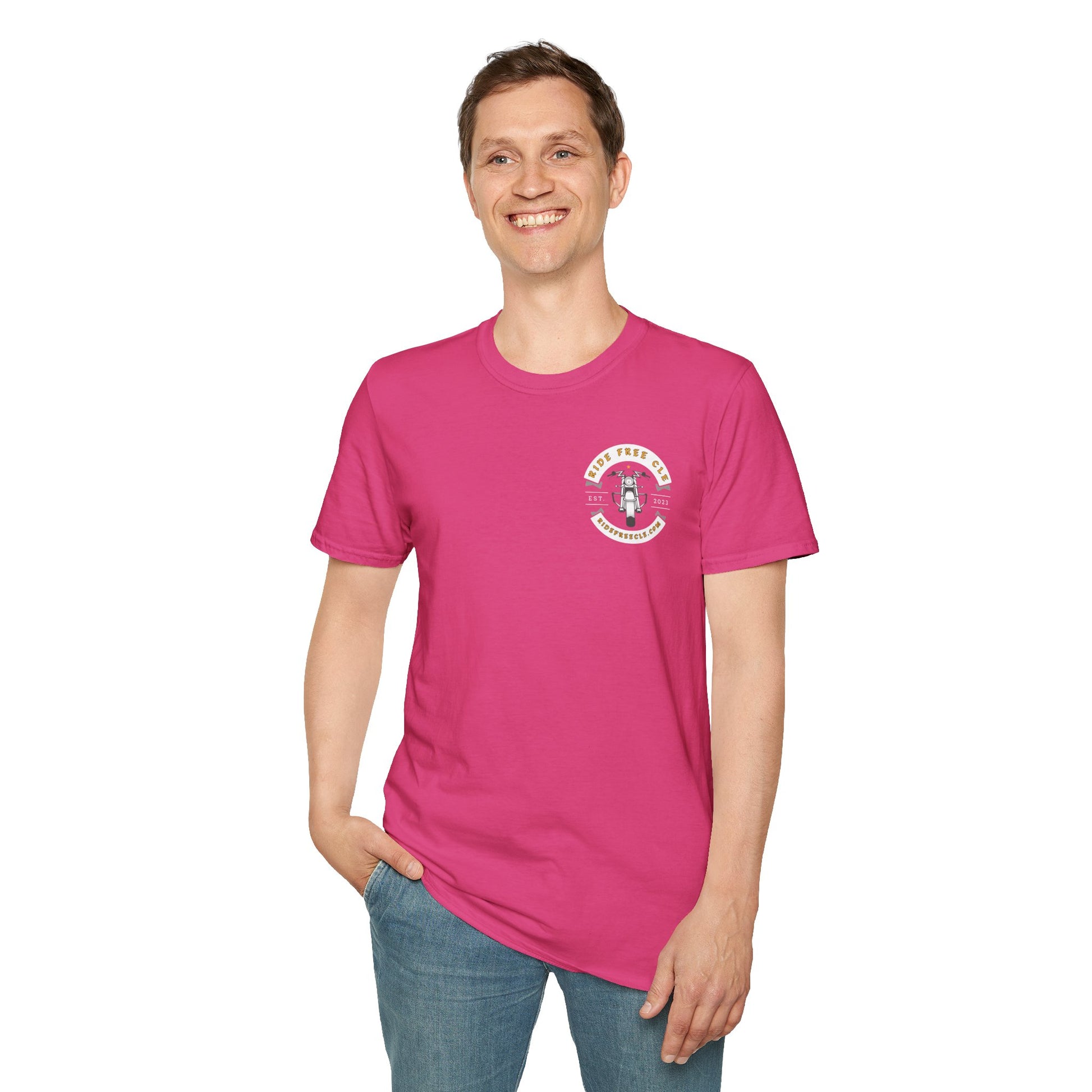 Ride Free CLE - Unisex Softstyle T-Shirt - OCDandApparel