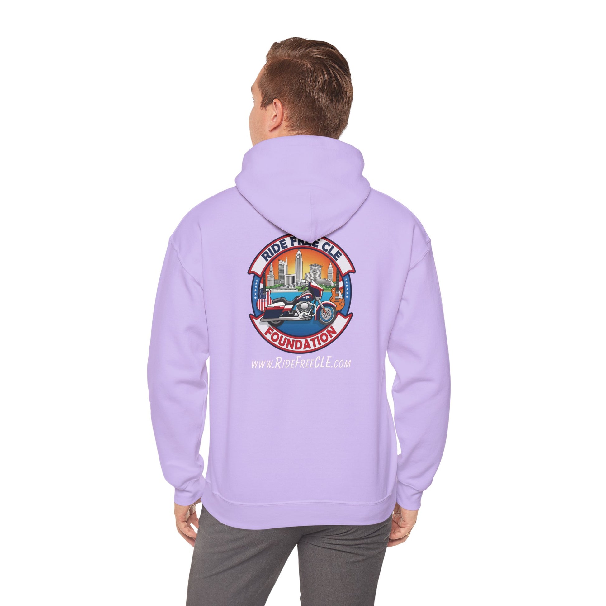 Ride Free CLE - Unisex Heavy Blend™ Hooded Sweatshirt - OCDandApparel