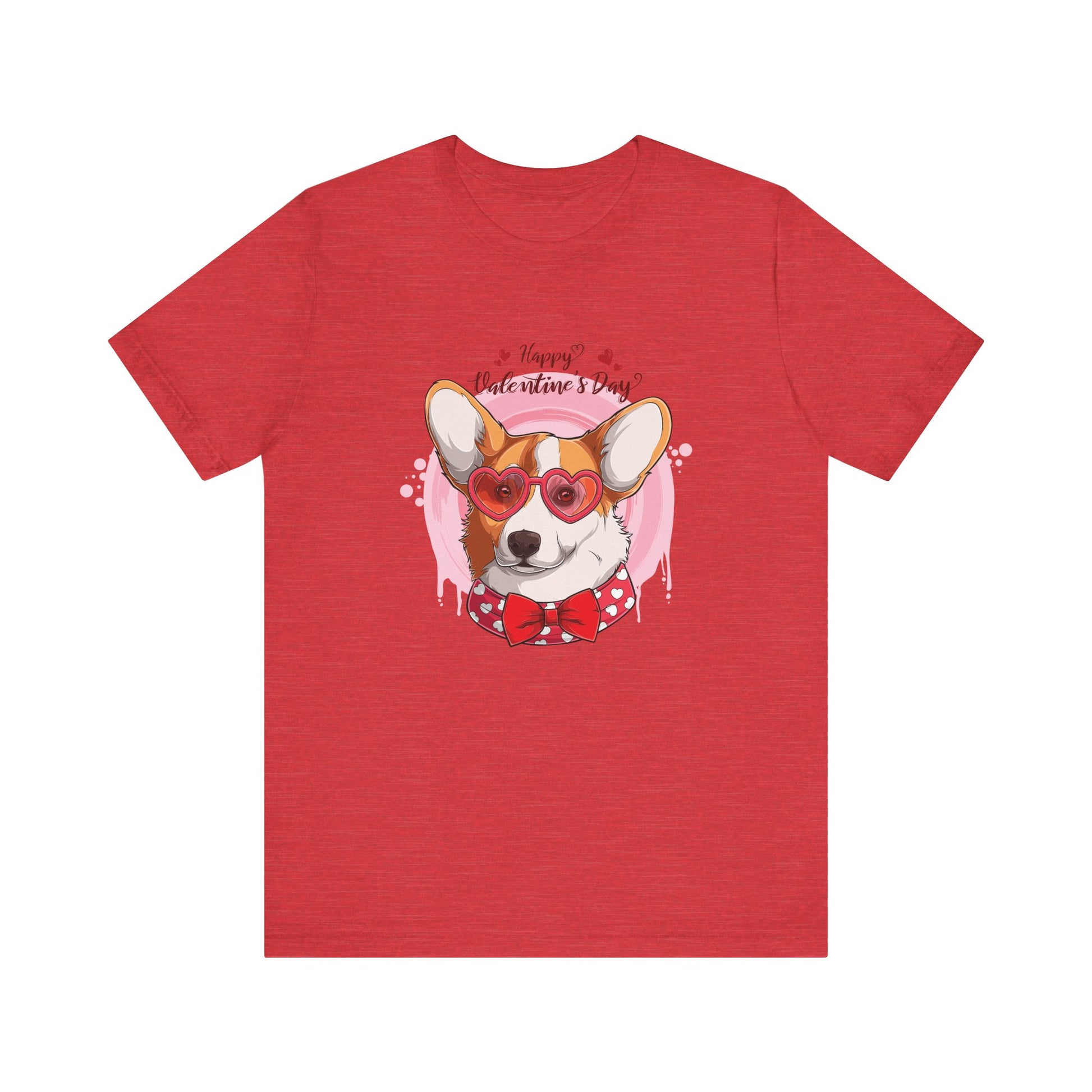 Valentines Day Corgi - Unisex Jersey Short Sleeve Tee - OCDandApparel