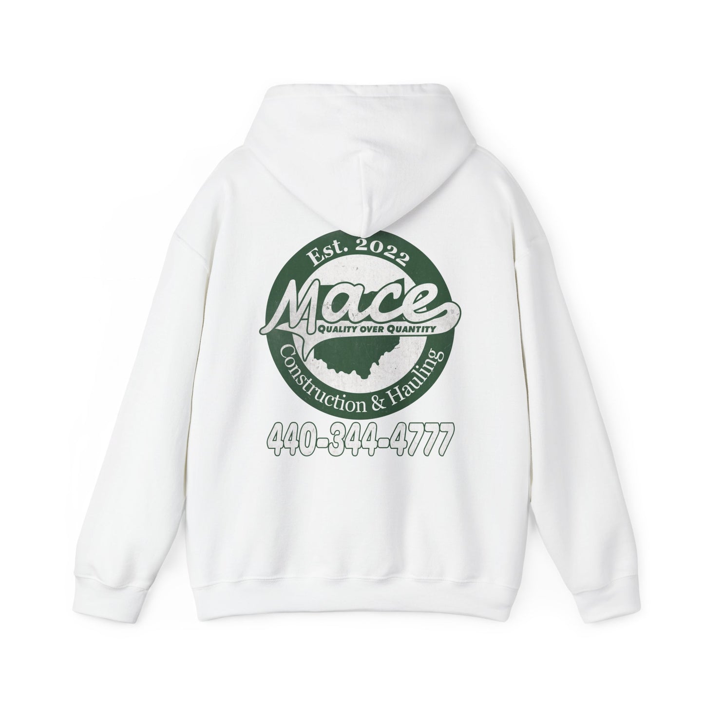 Mace Construction & Hauling - Unisex Heavy Blend™ Hooded Sweatshirt - OCDandApparel