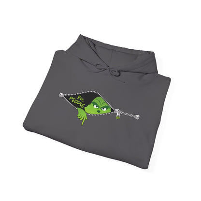 "Ew. People." Grinch Hoodie - Unisex Heavy Blend™ Hooded Sweatshirt - OCDandApparel