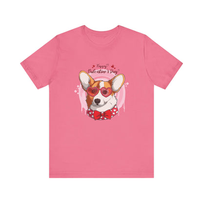 Valentines Day Corgi - Unisex Jersey Short Sleeve Tee - OCDandApparel