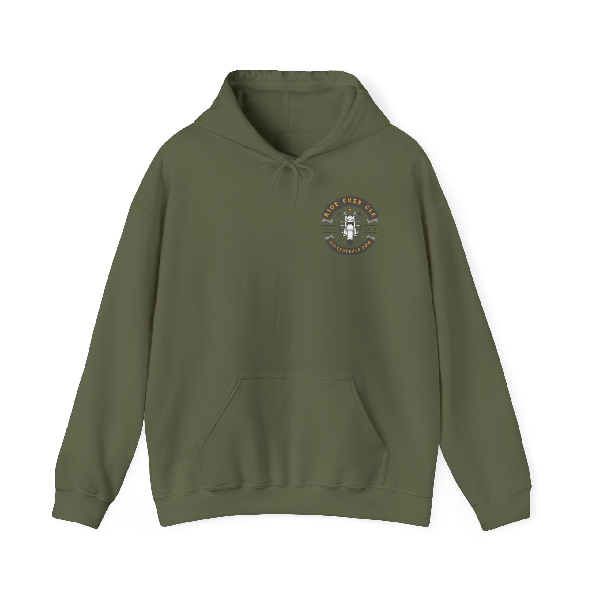 Ride Free CLE - Unisex Heavy Blend™ Hooded Sweatshirt - OCDandApparel