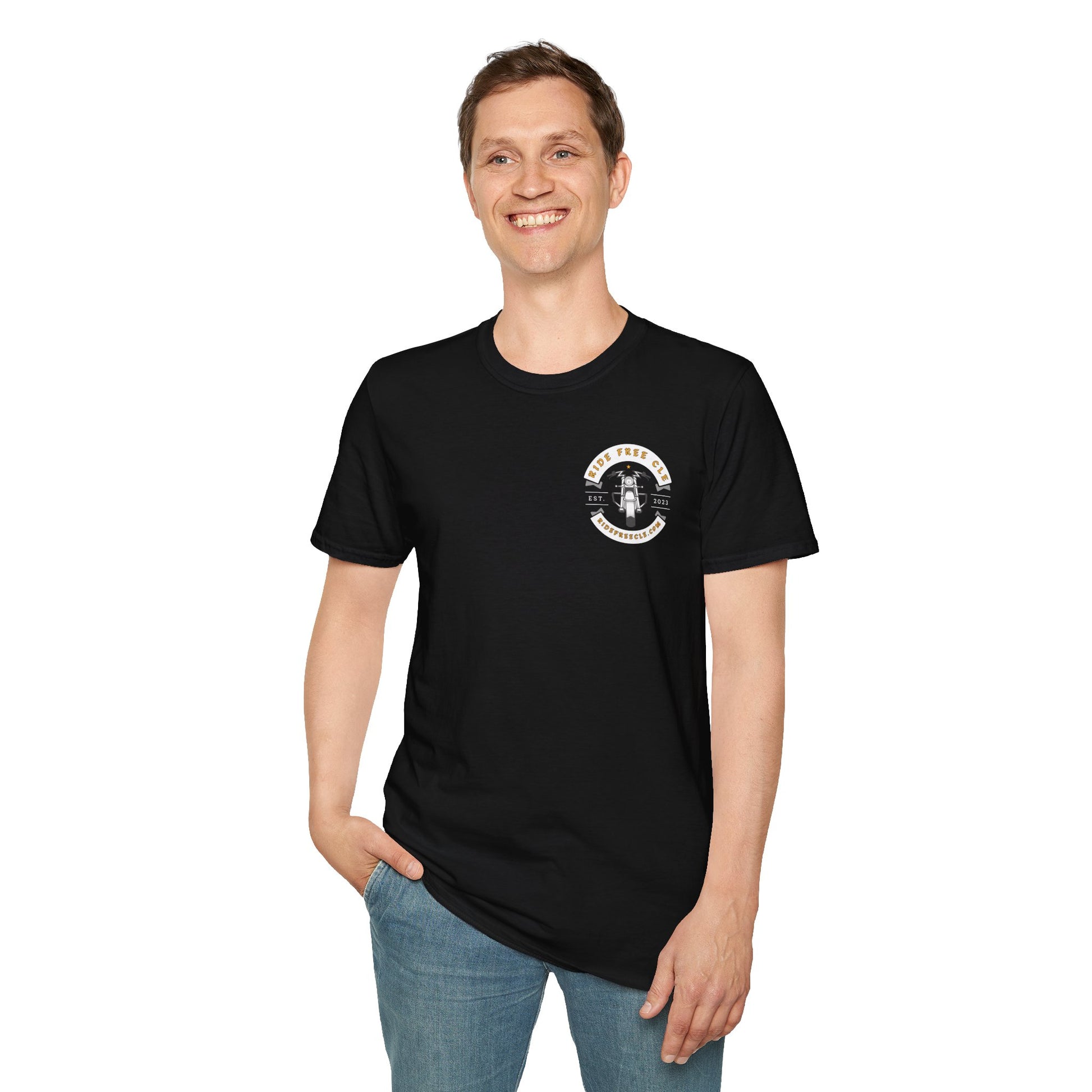 Ride Free CLE - Unisex Softstyle T-Shirt - OCDandApparel