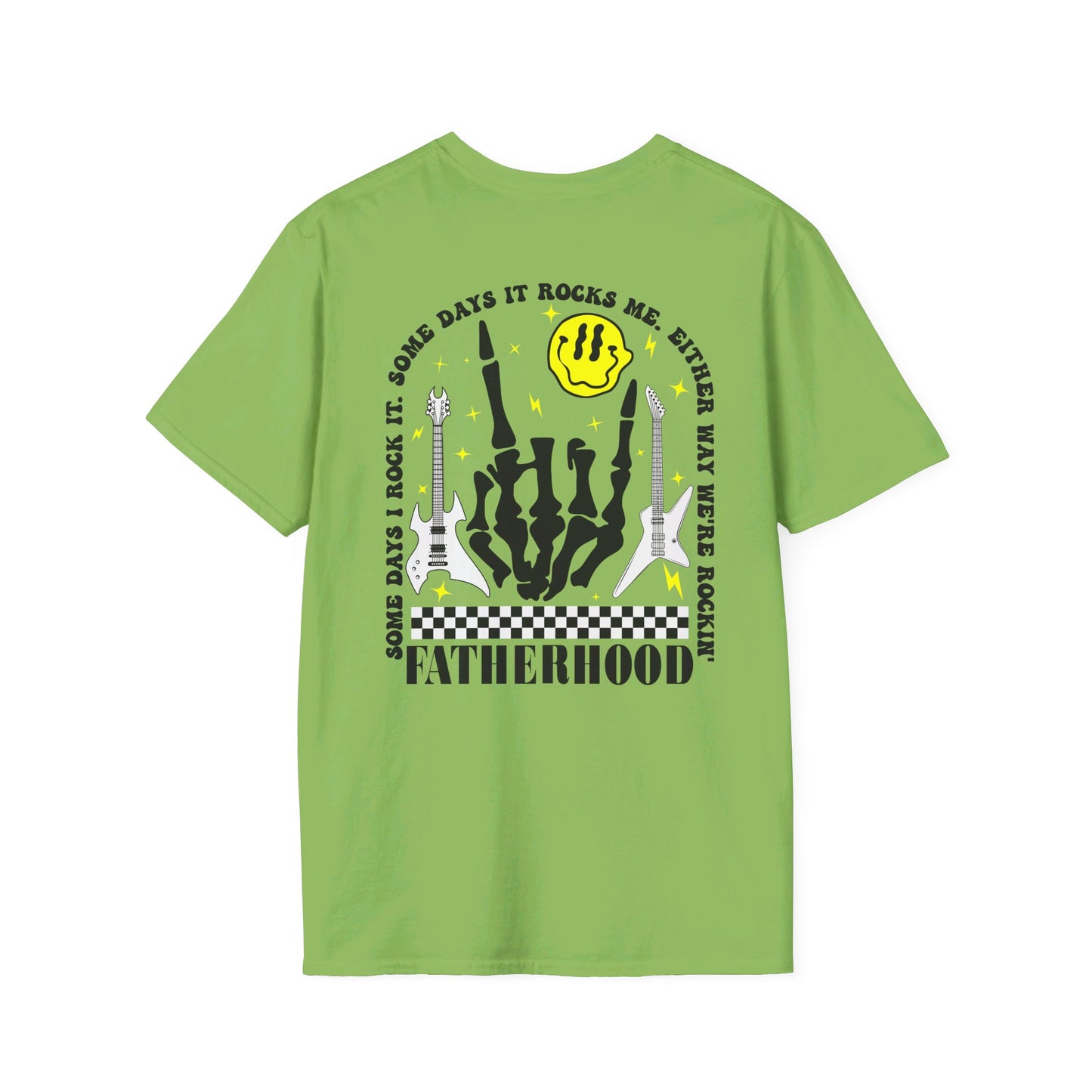 Rockin' Fatherhood - Unisex Softstyle T-Shirt - OCDandApparel