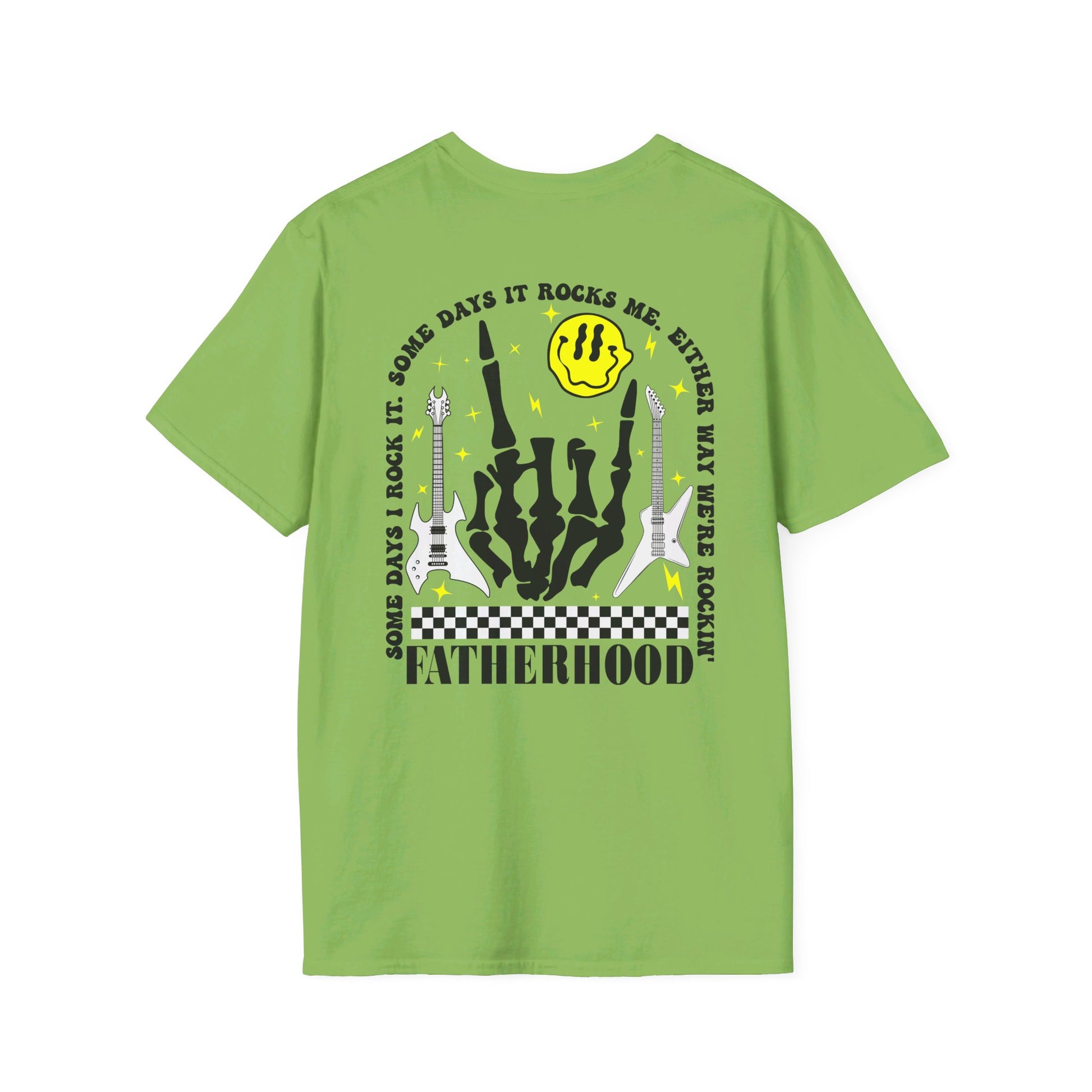 Rockin' Fatherhood - Unisex Softstyle T-Shirt - OCDandApparel
