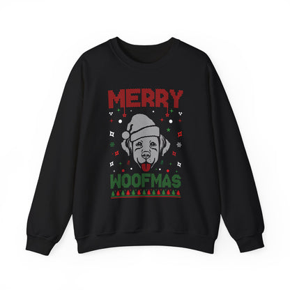 Merry WOOFMAS - Unisex Heavy Blend™ Crewneck Sweatshirt - OCDandApparel