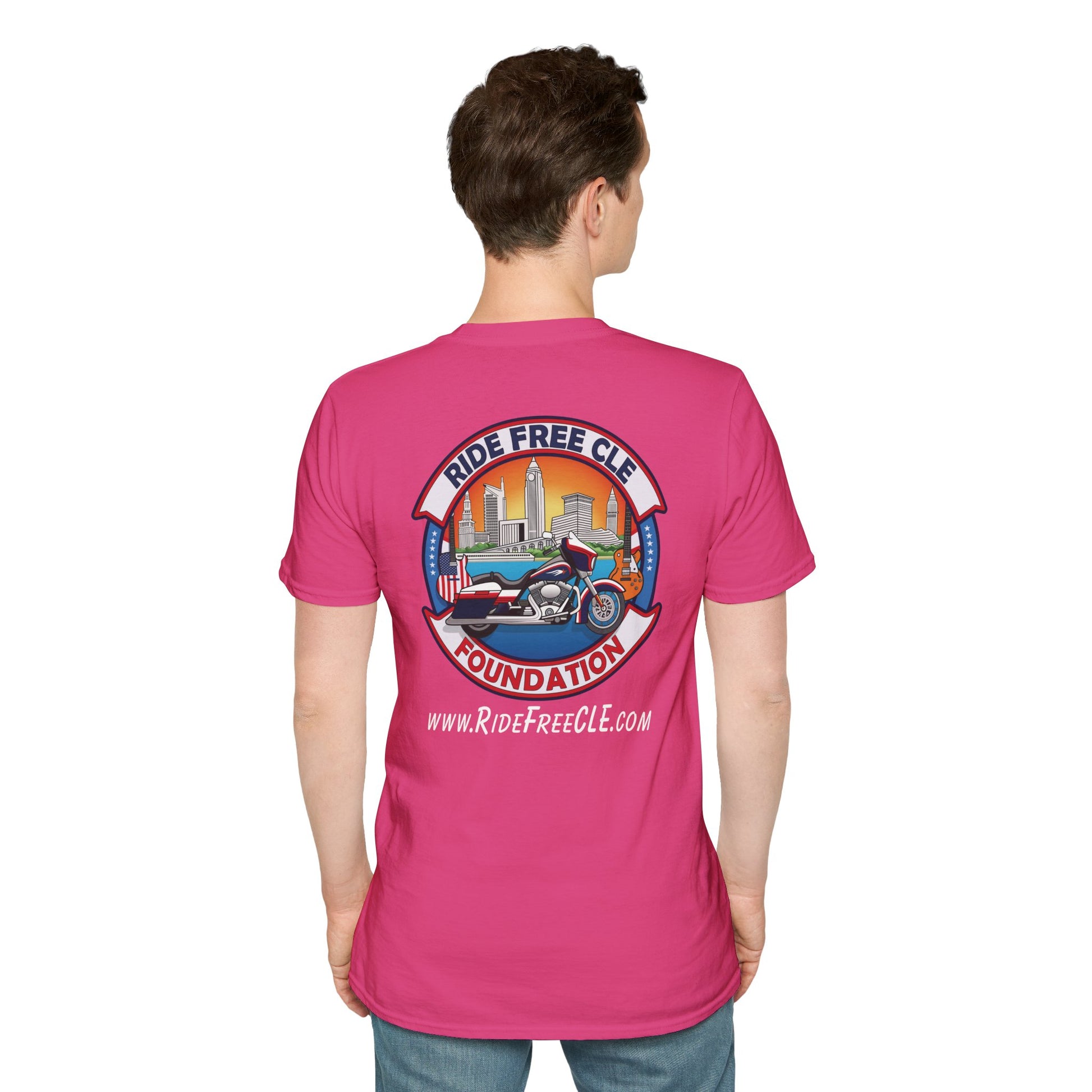 Ride Free CLE - Unisex Softstyle T-Shirt - OCDandApparel