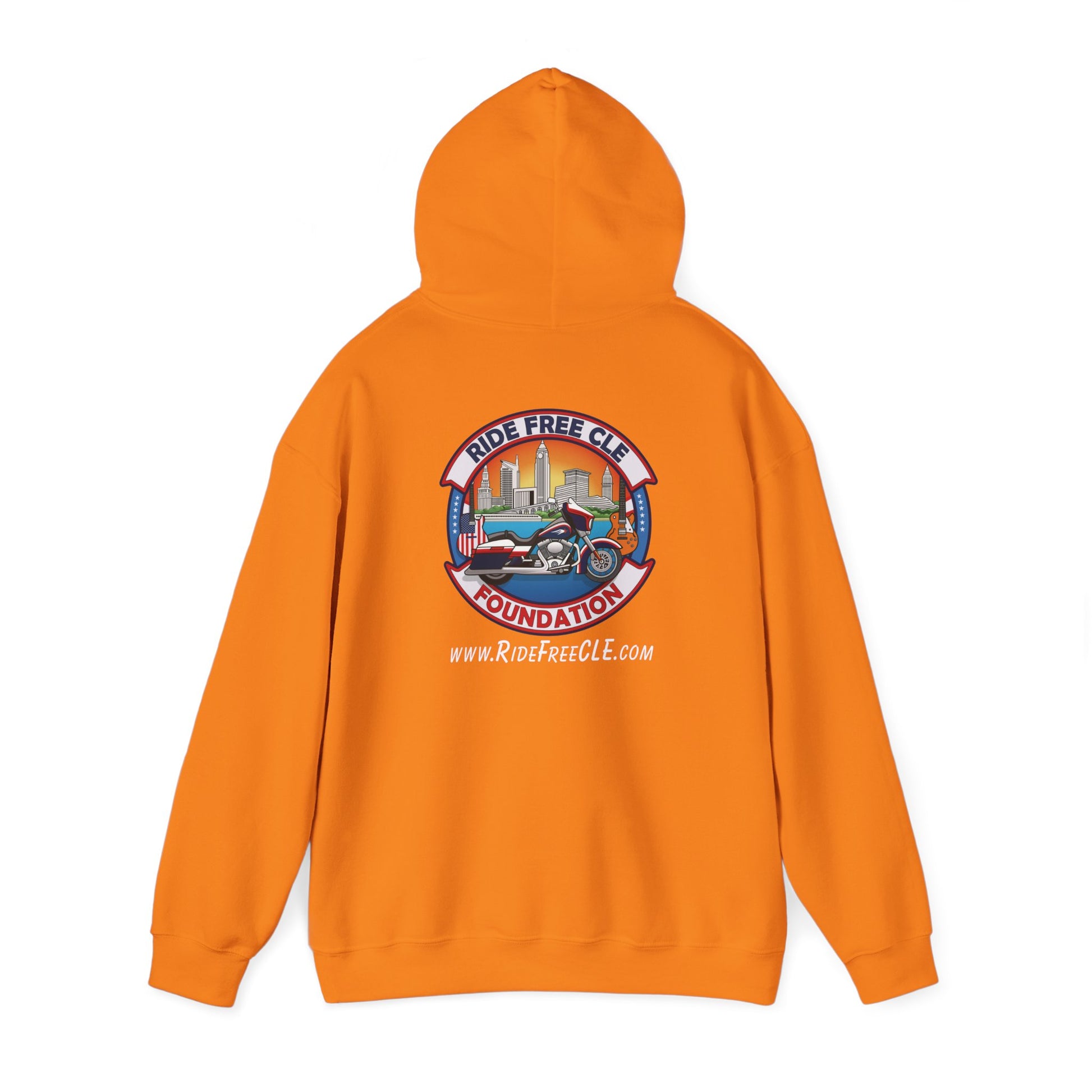 Ride Free CLE - Unisex Heavy Blend™ Hooded Sweatshirt - OCDandApparel