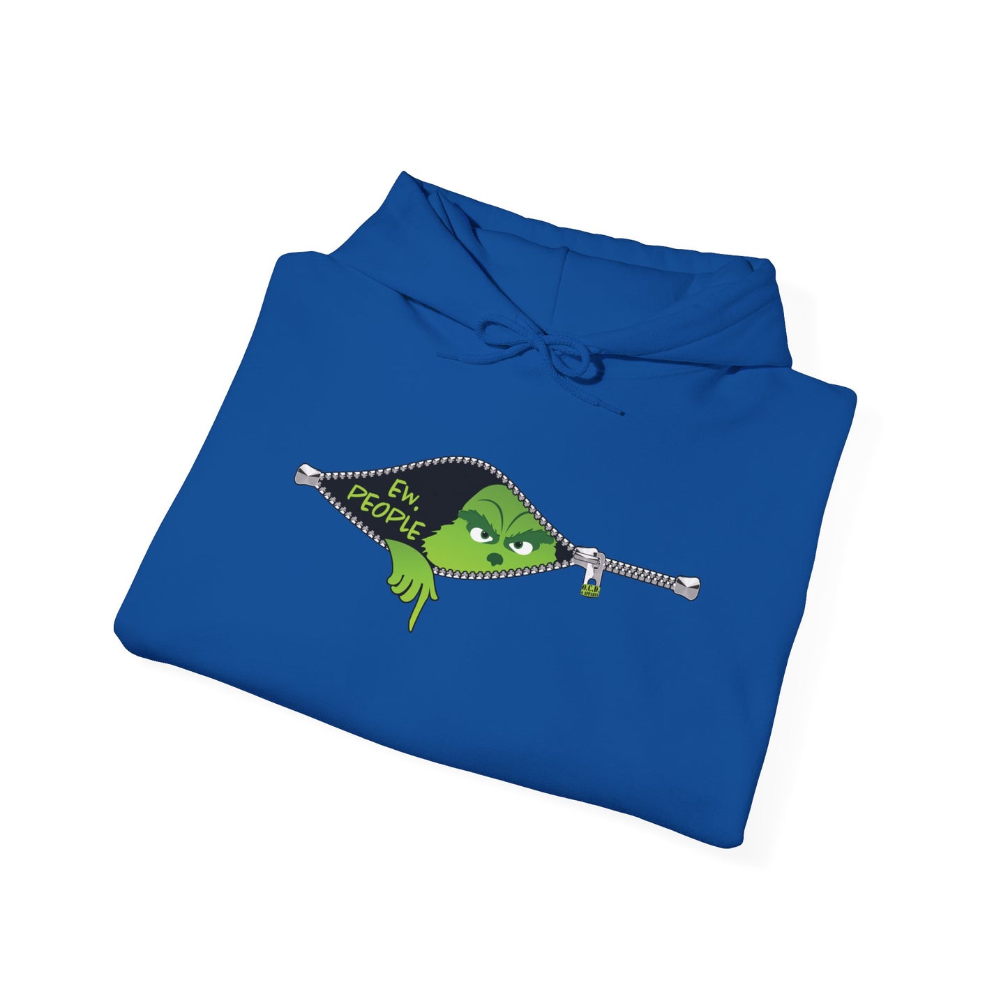 "Ew. People." Grinch Hoodie - Unisex Heavy Blend™ Hooded Sweatshirt - OCDandApparel