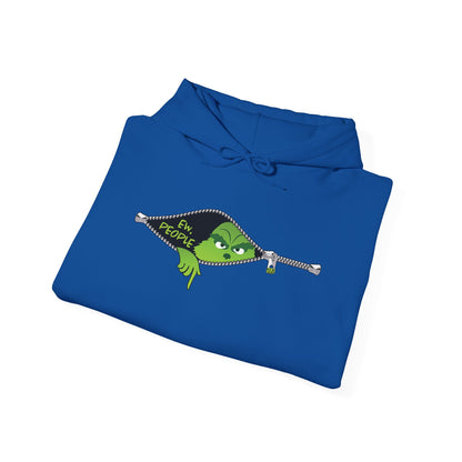 "Ew. People." Grinch Hoodie - Unisex Heavy Blend™ Hooded Sweatshirt - OCDandApparel