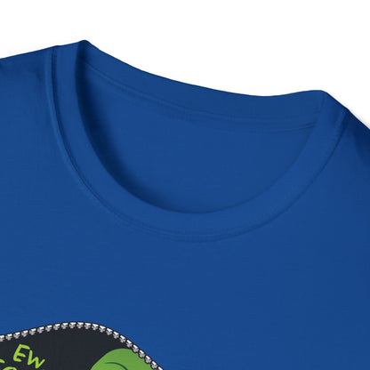"Ew. People." Grinch in a Zipper Shirt - Unisex Softstyle T-Shirt - OCDandApparel
