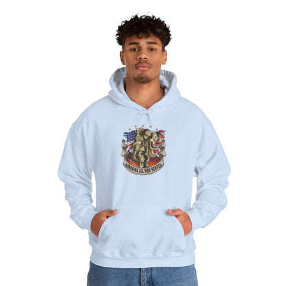 Honoring All Who Served - Unisex Heavy Blend™ Hooded Sweatshirt - OCDandApparel