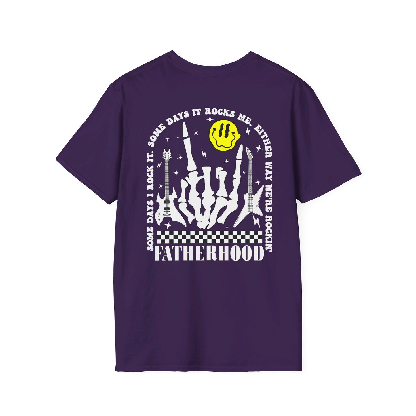 Rockin' Fatherhood - Unisex Softstyle T-Shirt - OCDandApparel