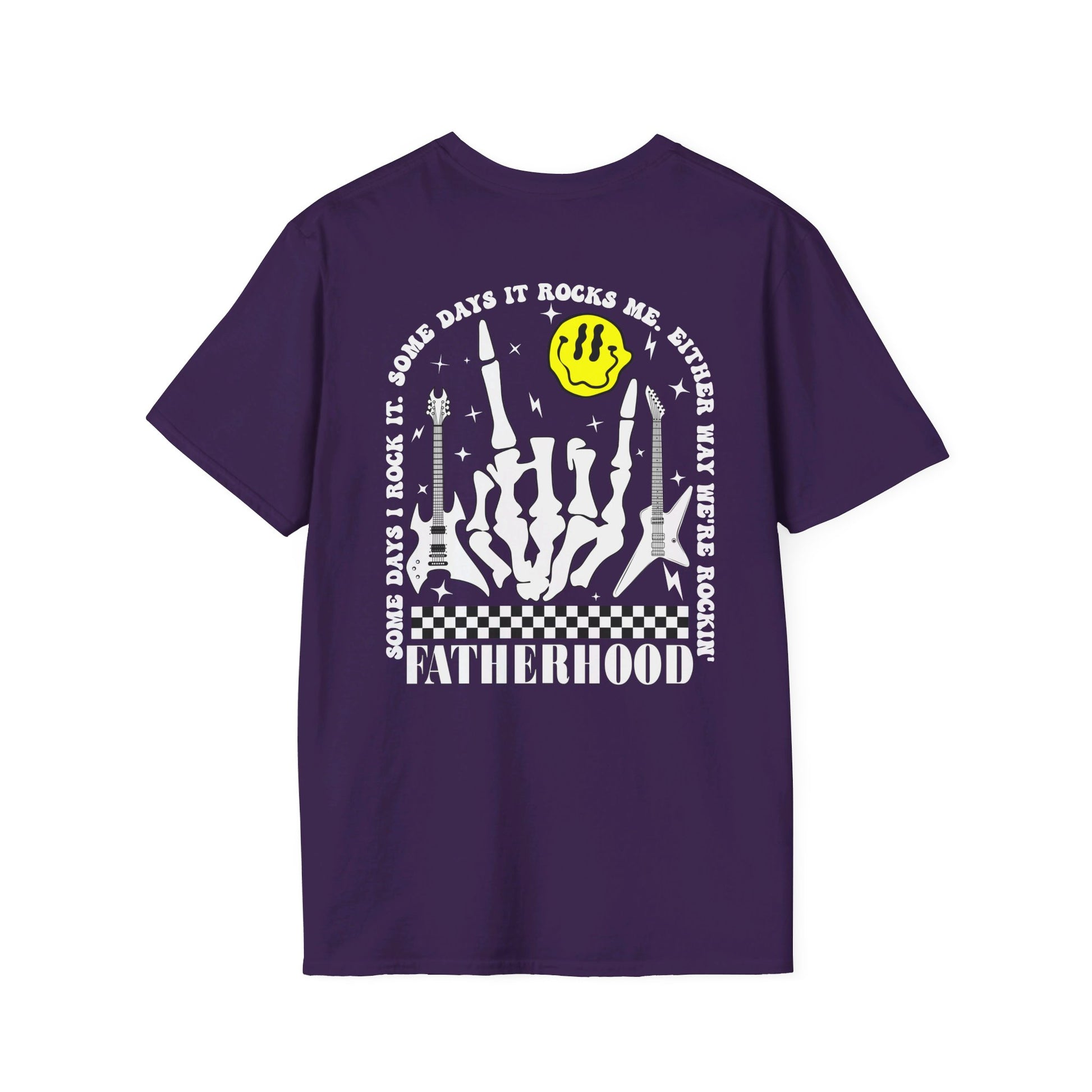 Rockin' Fatherhood - Unisex Softstyle T-Shirt - OCDandApparel