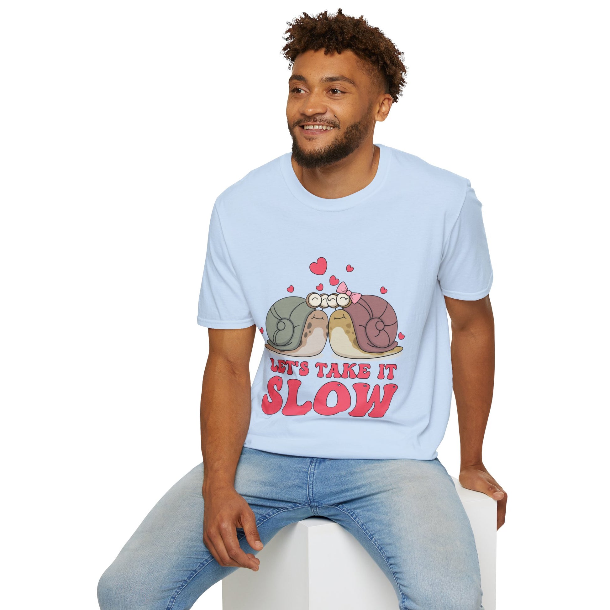 Lets Take it Slow Snails - Unisex Softstyle T-Shirt - OCDandApparel
