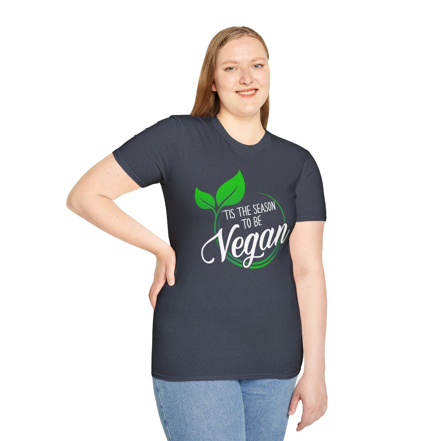 Tis the Season to be Vegan - Unisex Softstyle T-Shirt - OCDandApparel