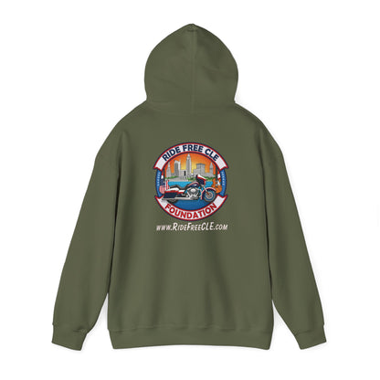 Ride Free CLE - Unisex Heavy Blend™ Hooded Sweatshirt - OCDandApparel