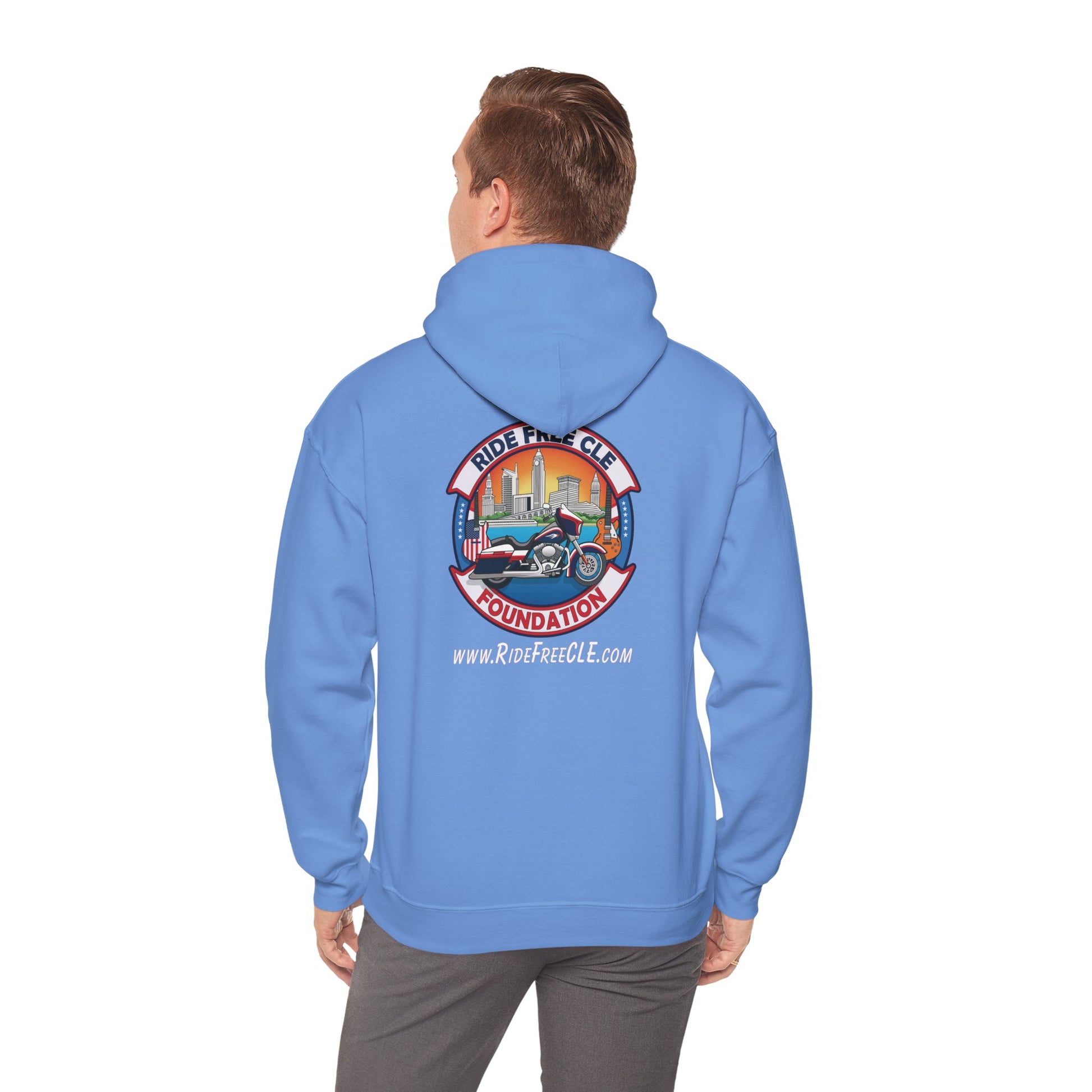 Ride Free CLE - Unisex Heavy Blend™ Hooded Sweatshirt - OCDandApparel