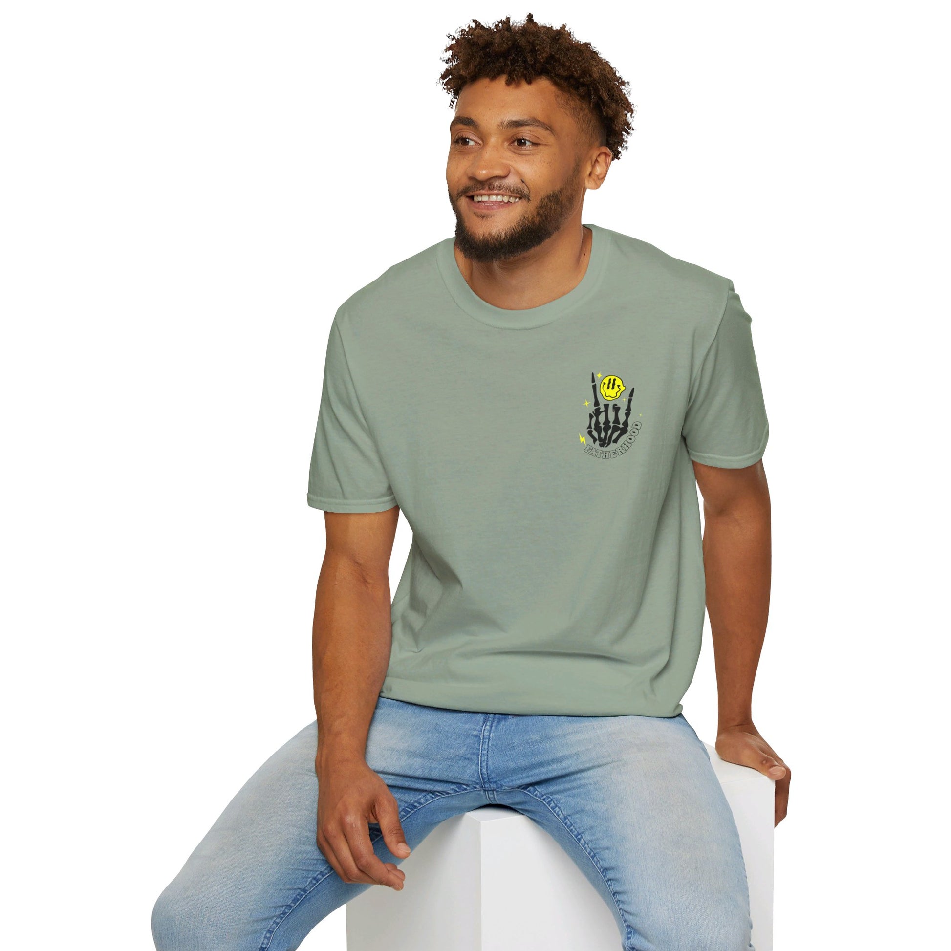 Rockin' Fatherhood - Unisex Softstyle T-Shirt - OCDandApparel