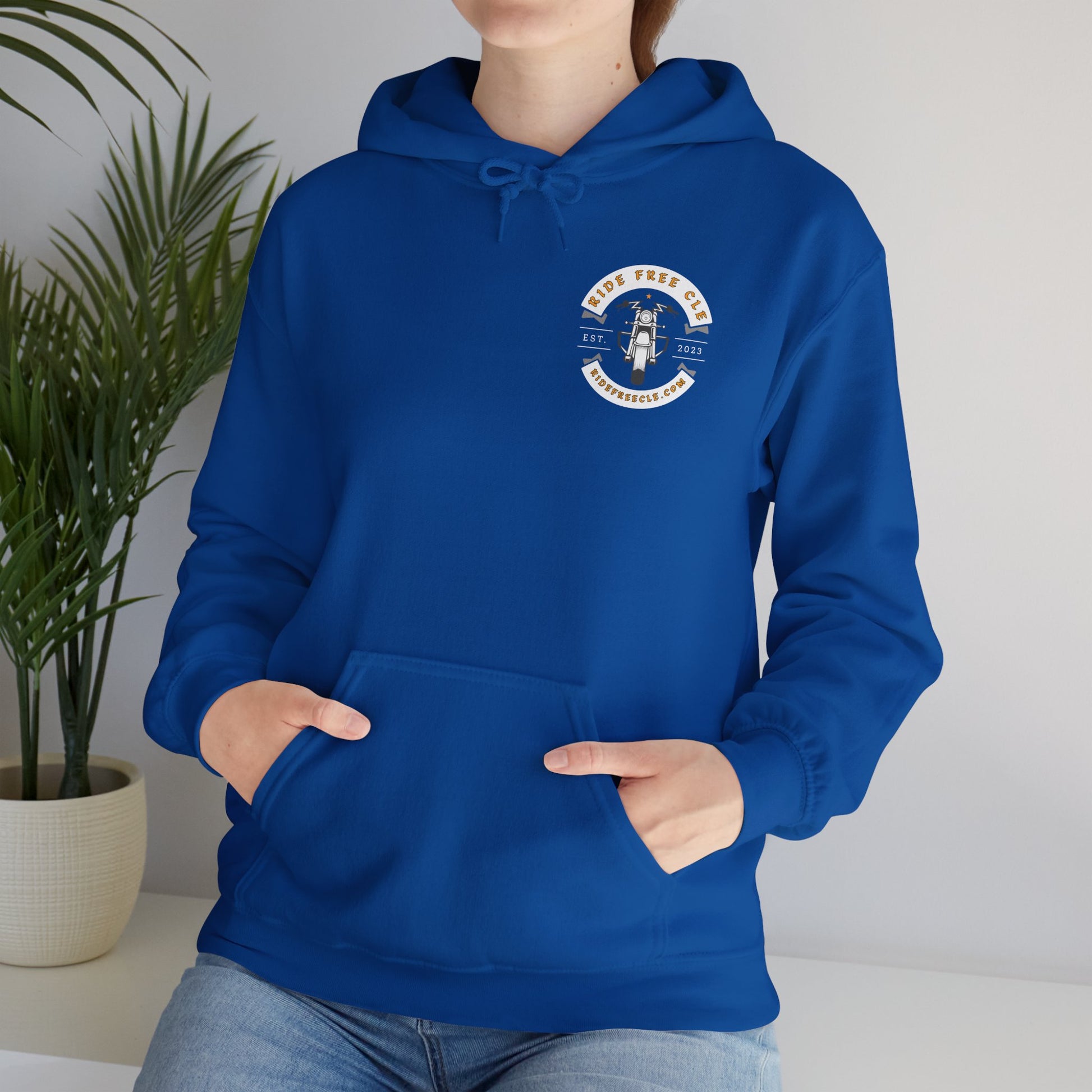 Ride Free CLE - Unisex Heavy Blend™ Hooded Sweatshirt - OCDandApparel