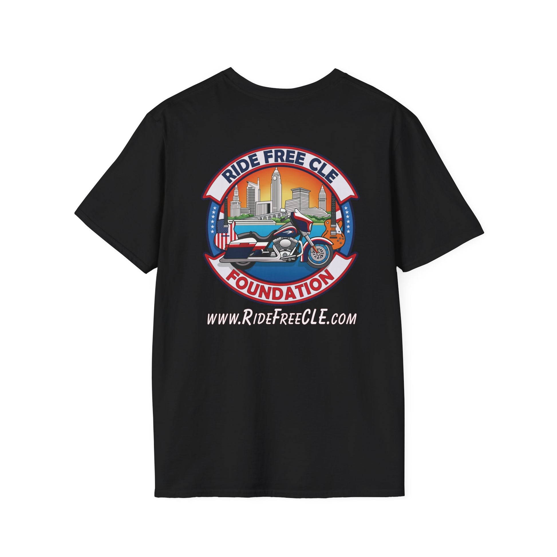 Ride Free CLE - Unisex Softstyle T-Shirt - OCDandApparel