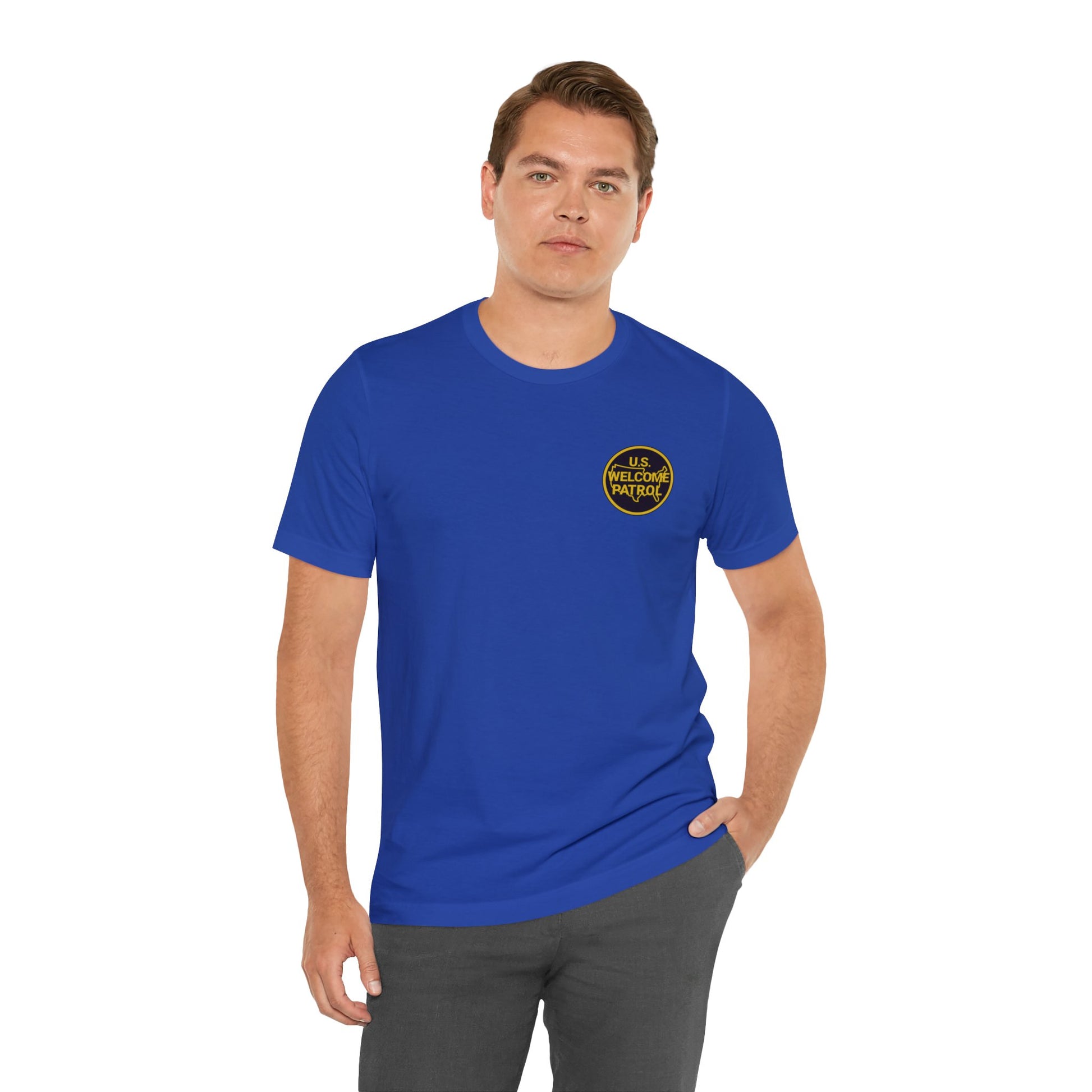 US Welcome Patrol Parody - Unisex Jersey Short Sleeve Tee - OCDandApparel