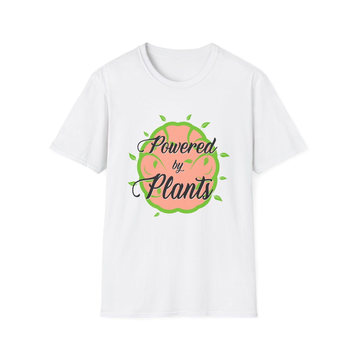 Powered by Plants - Unisex Softstyle T-Shirt - OCDandApparel