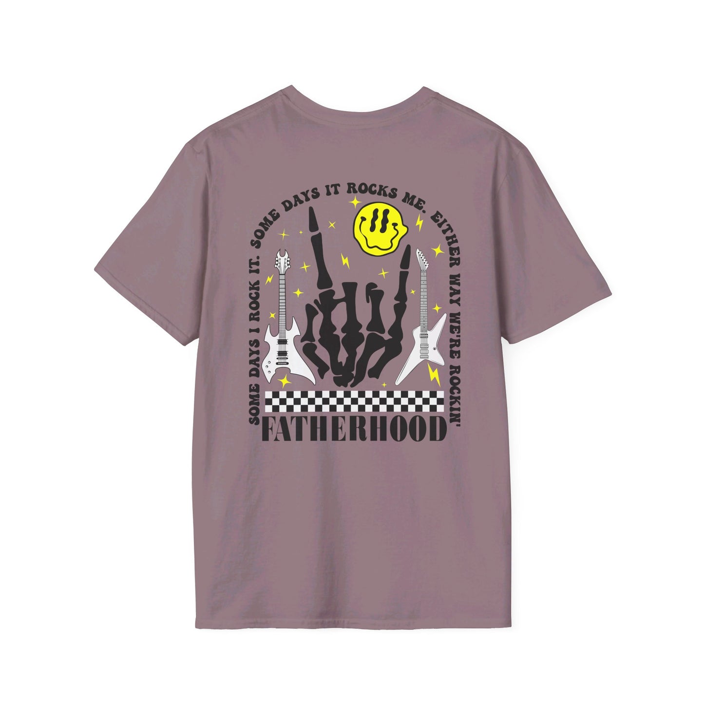 Rockin' Fatherhood - Unisex Softstyle T-Shirt - OCDandApparel