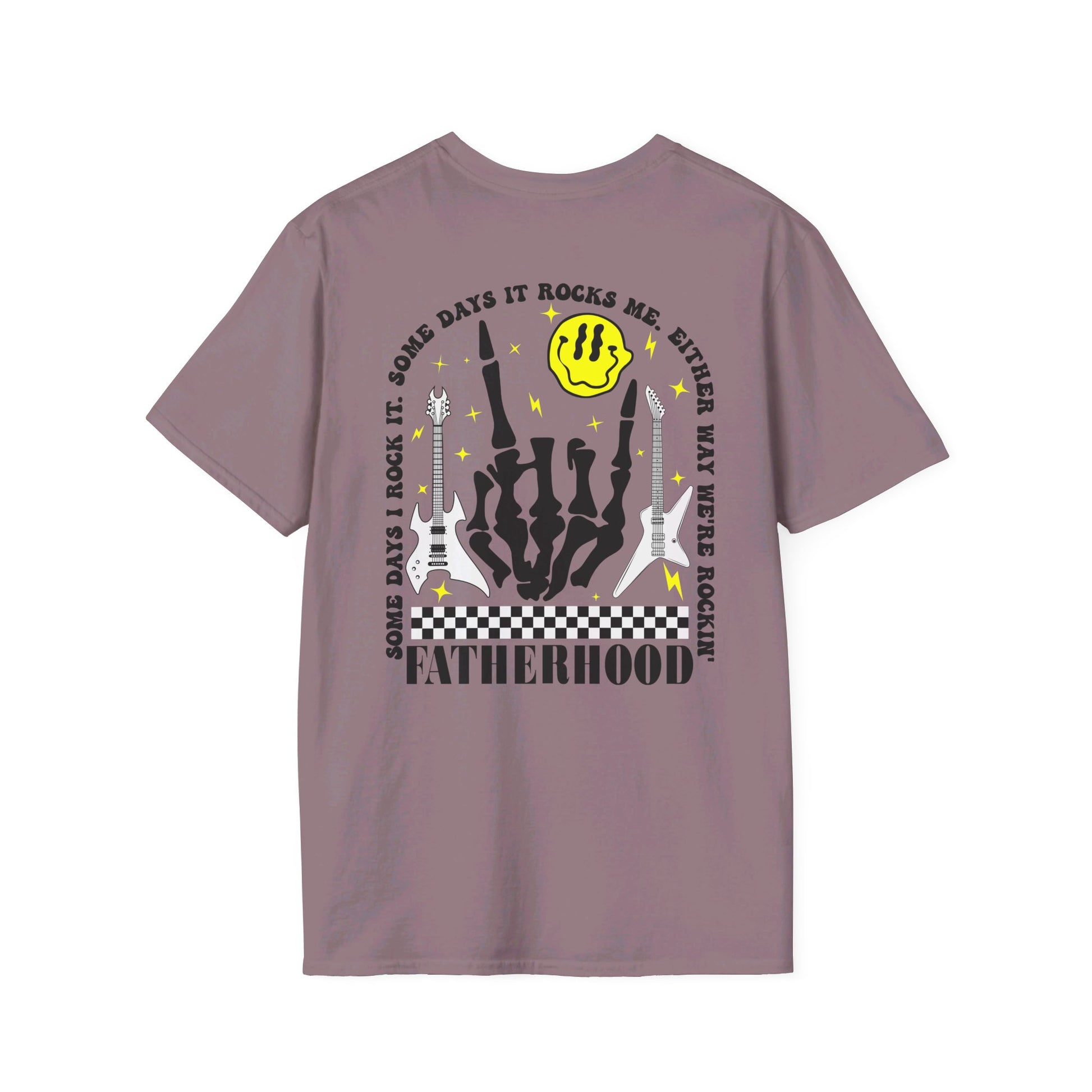 Rockin' Fatherhood - Unisex Softstyle T-Shirt - OCDandApparel