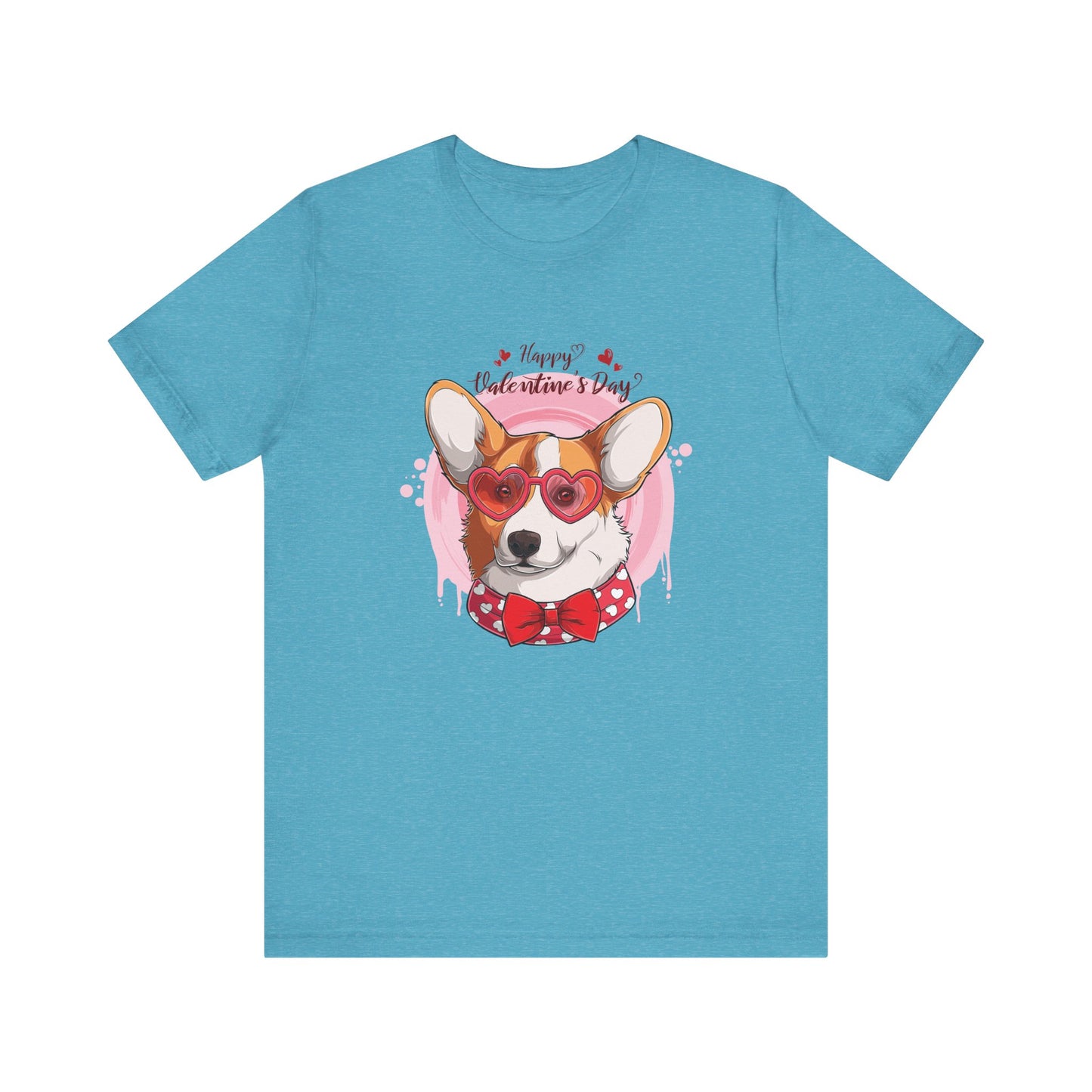 Valentines Day Corgi - Unisex Jersey Short Sleeve Tee - OCDandApparel