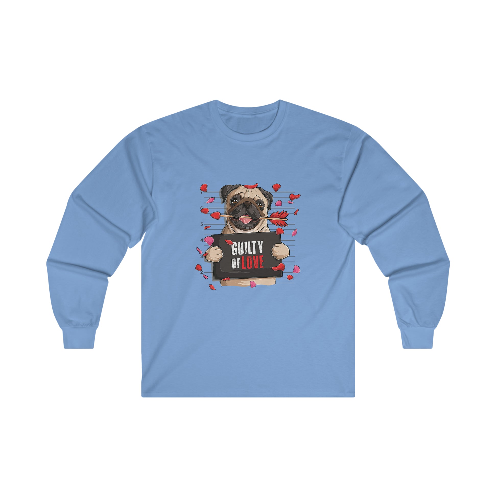 Guilty of Love Pug - Ultra Cotton Long Sleeve Tee - OCDandApparel