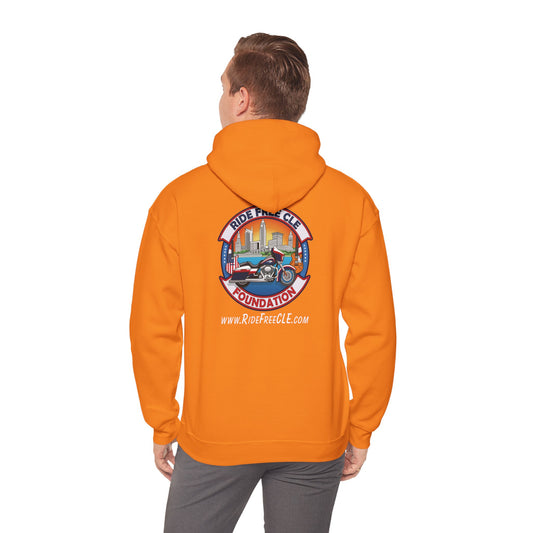 Ride Free CLE - Unisex Heavy Blend™ Hooded Sweatshirt - OCDandApparel