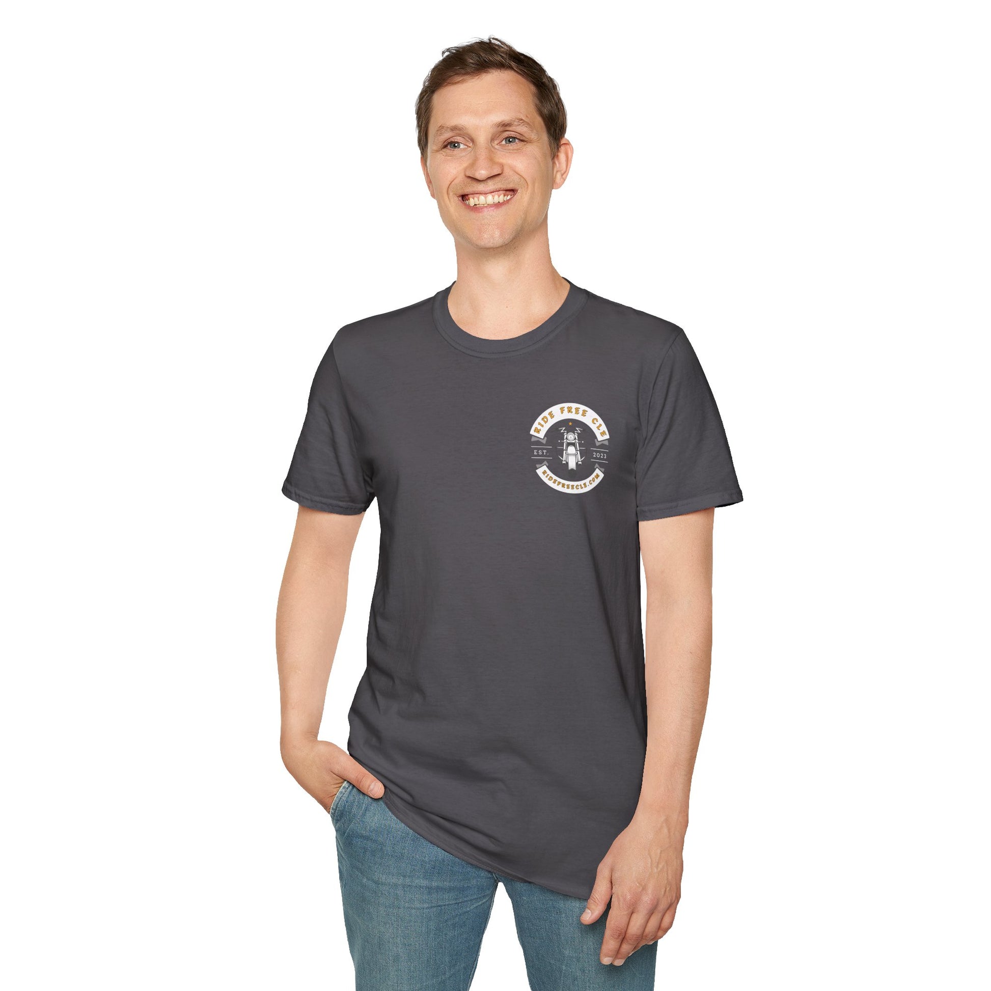 Ride Free CLE - Unisex Softstyle T-Shirt - OCDandApparel