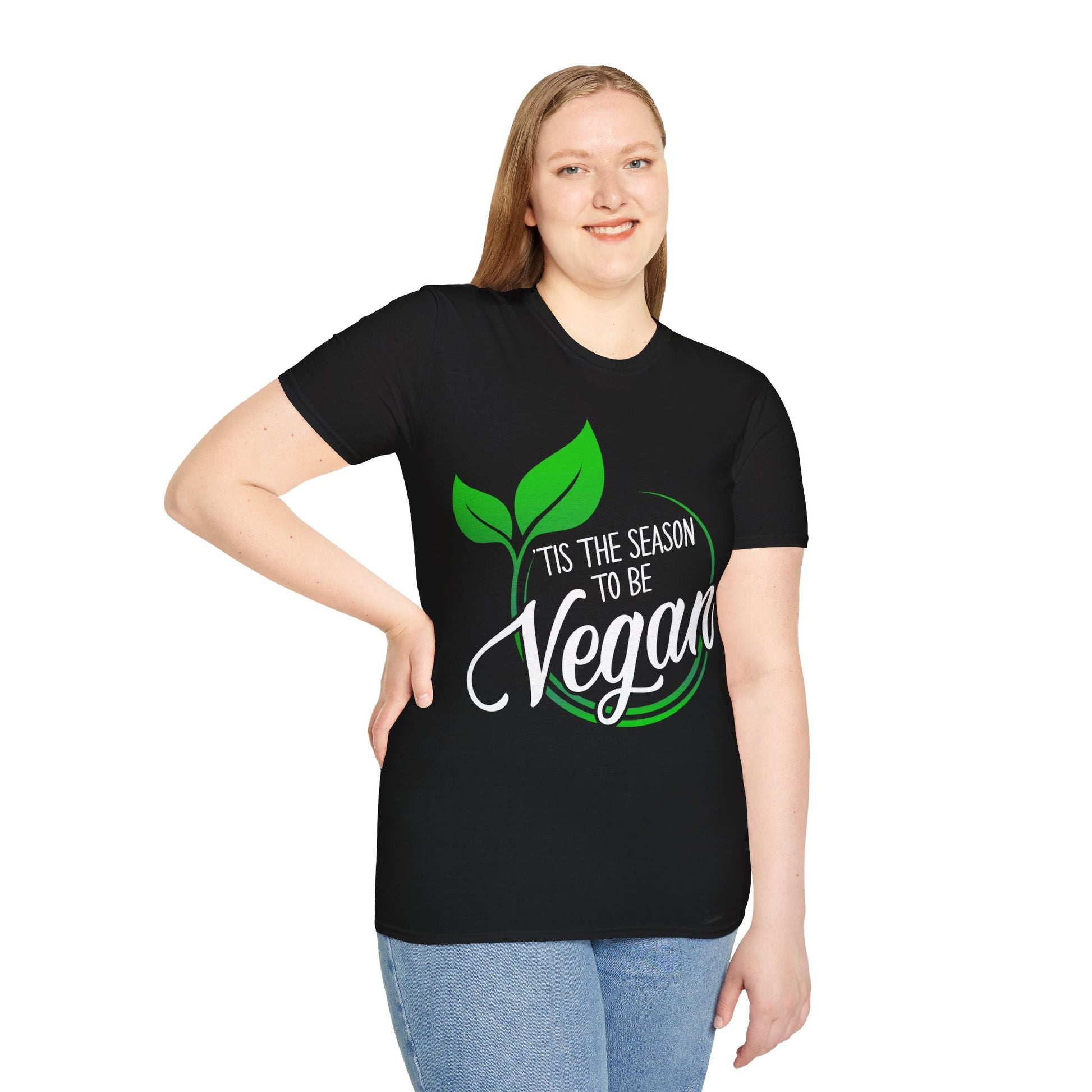 Tis the Season to be Vegan - Unisex Softstyle T-Shirt - OCDandApparel