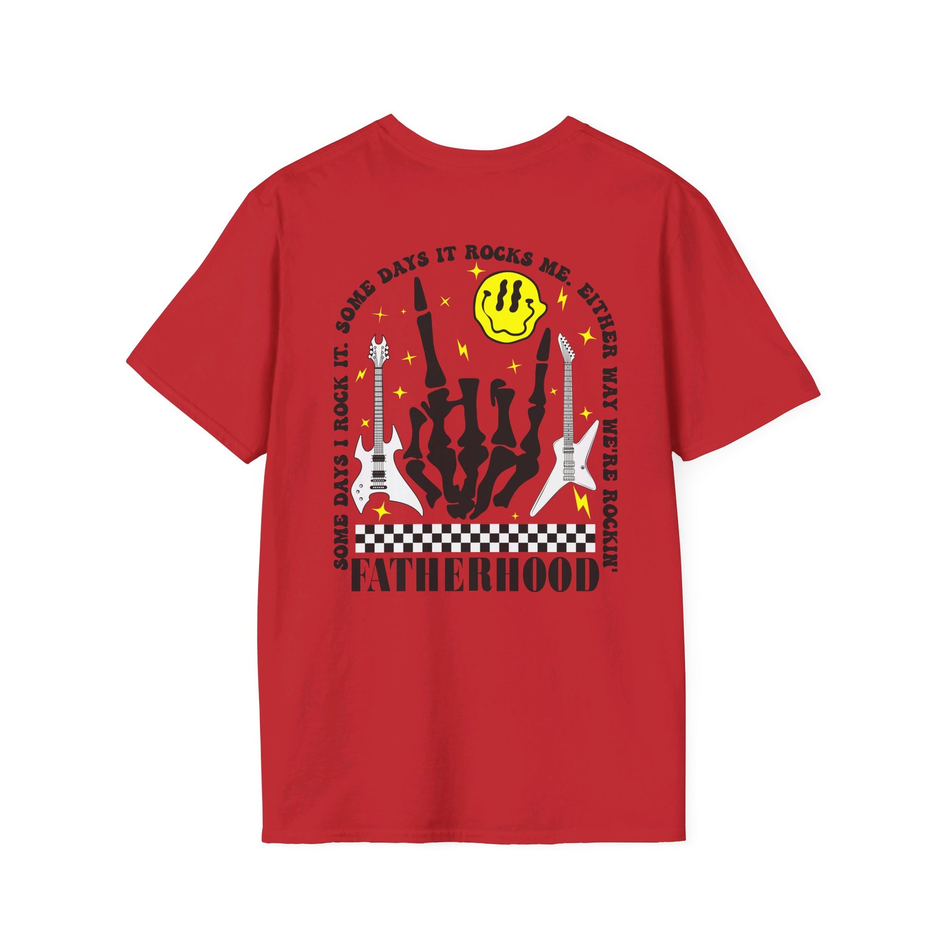 Rockin' Fatherhood - Unisex Softstyle T-Shirt - OCDandApparel
