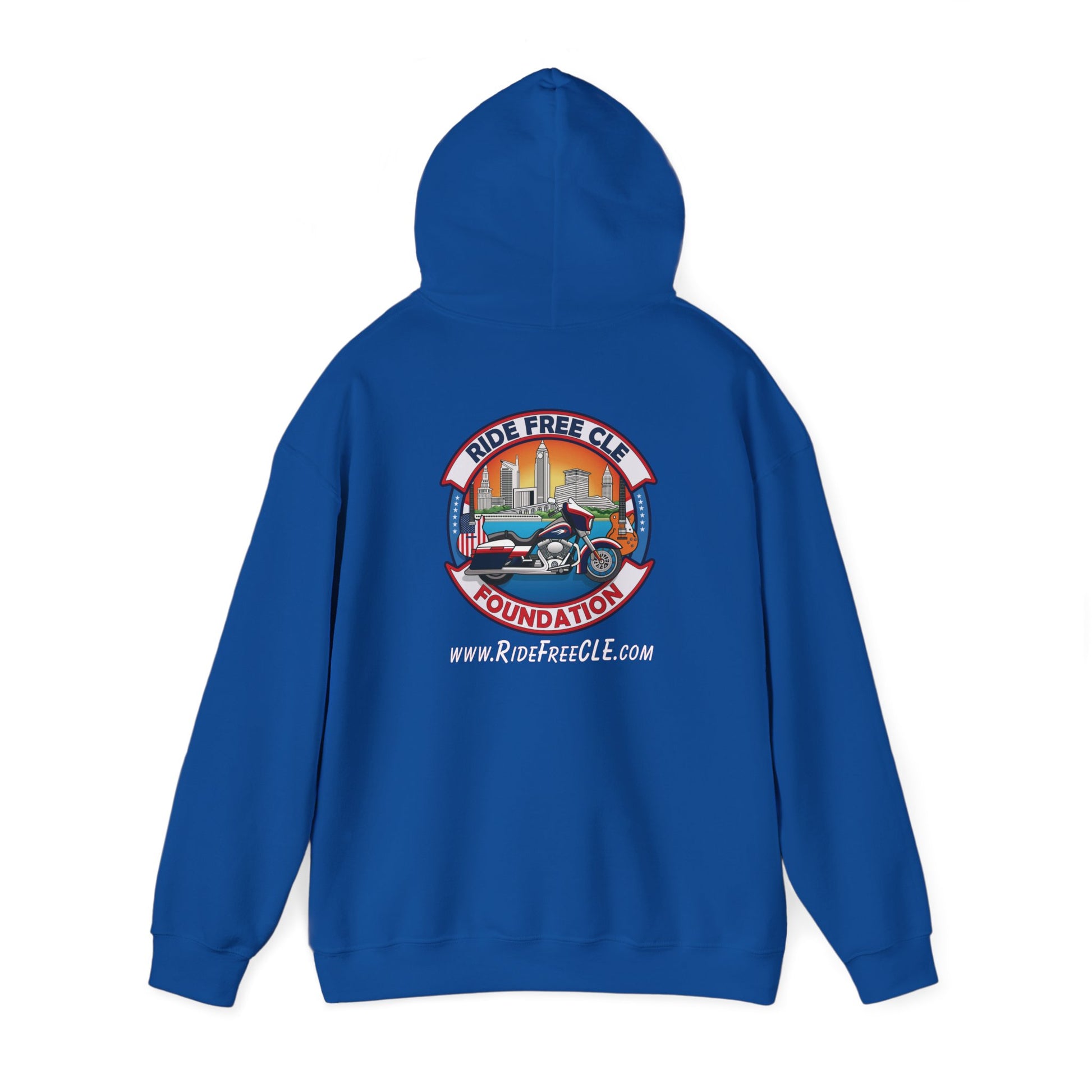 Ride Free CLE - Unisex Heavy Blend™ Hooded Sweatshirt - OCDandApparel